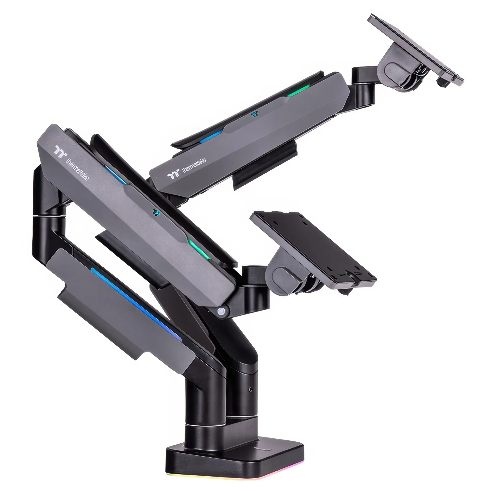 Thermaltake Braccio Doppio RGB Per Monitor - Nero