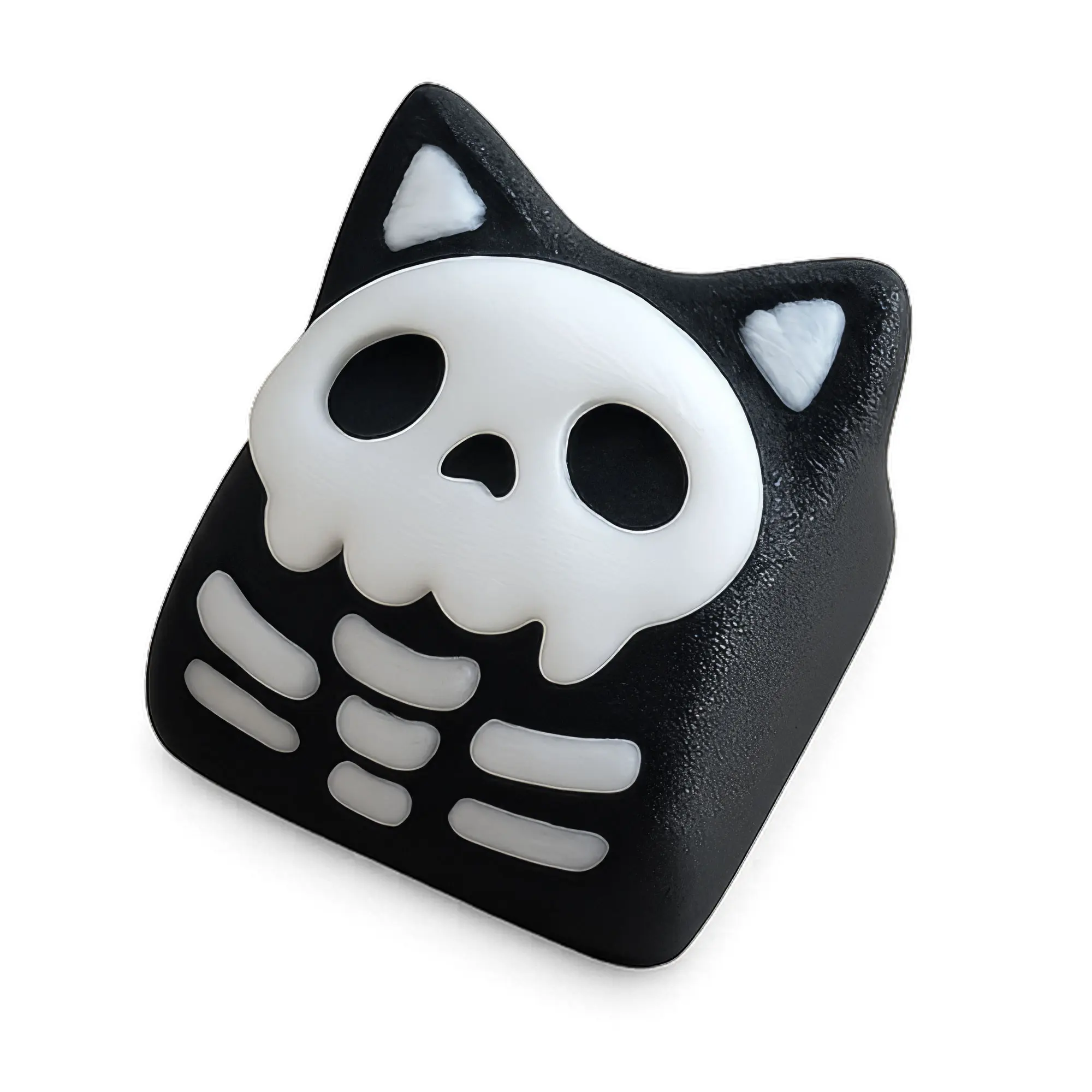 Skullcat KeyCap - White Edition