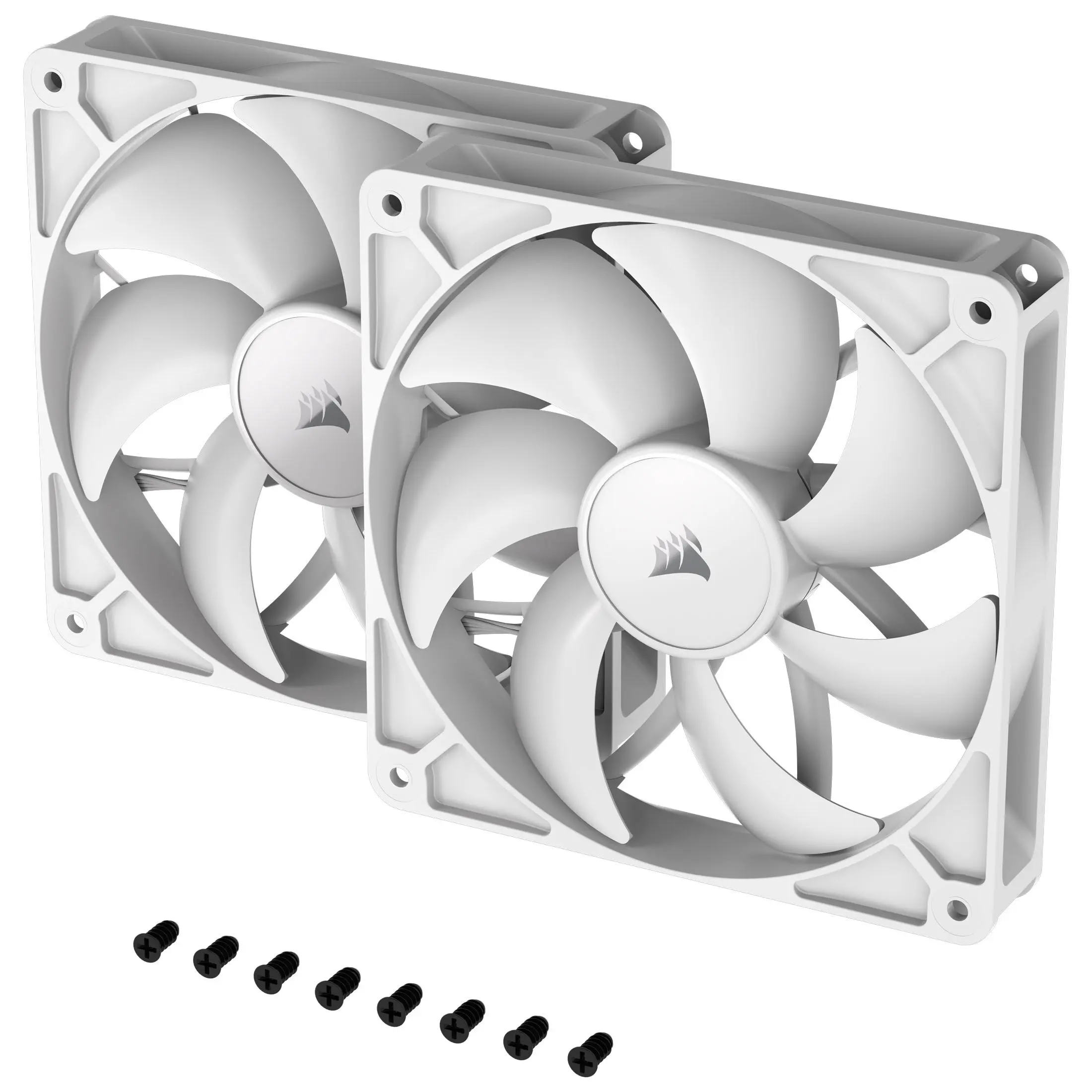 Corsair RS140, Ventola PWM - 140mm, 2 Ventole - Bianco - immagine 4