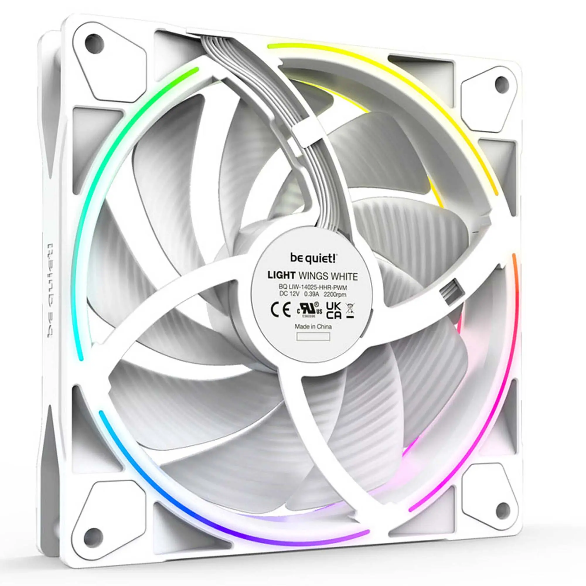 be quiet! Light Wings High-Speed ARGB Fan - 140mm - Bianco (3pz) - immagine 3