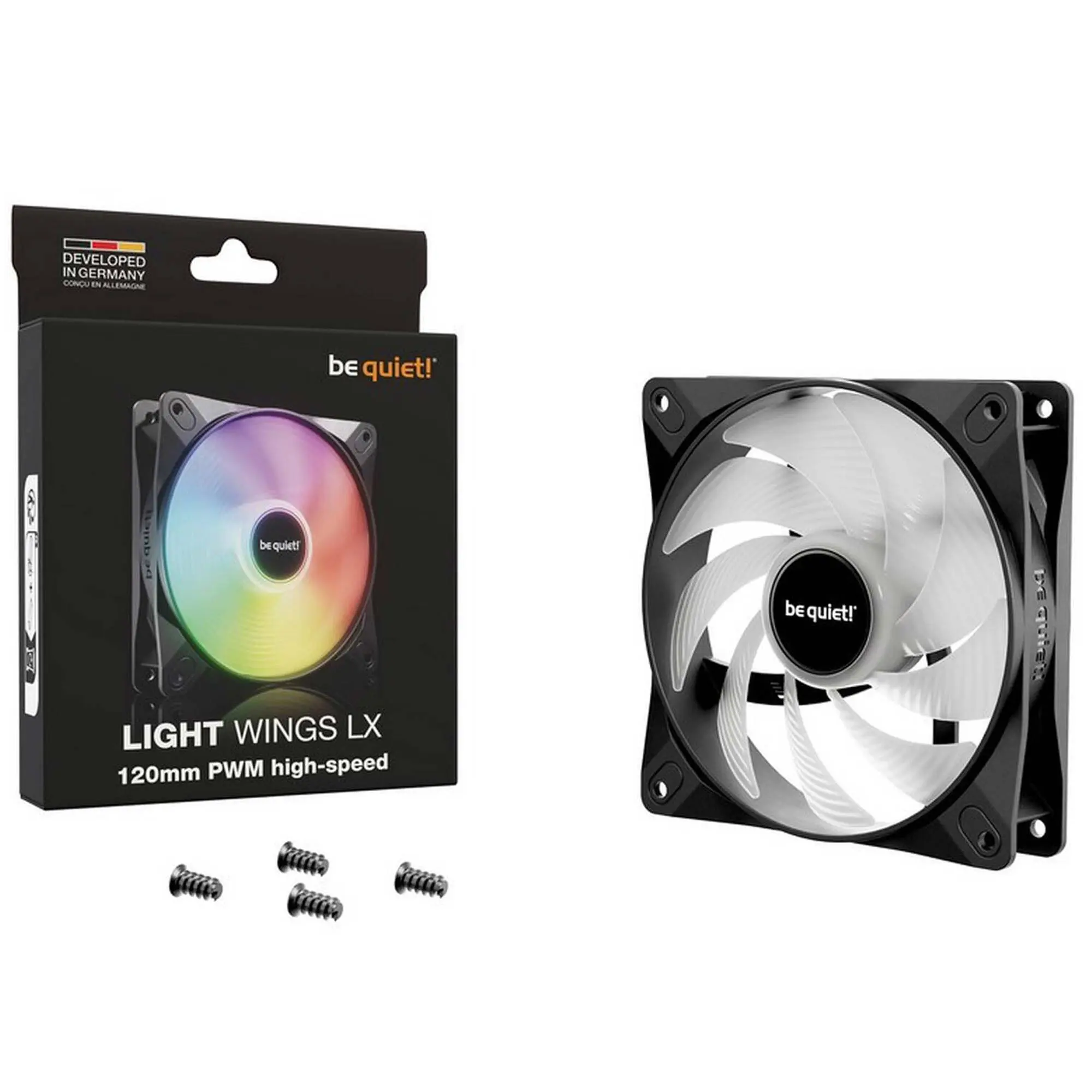 be quiet! Light Wings LX High-Speed ARGB Fan - 120mm - Nero - immagine 4