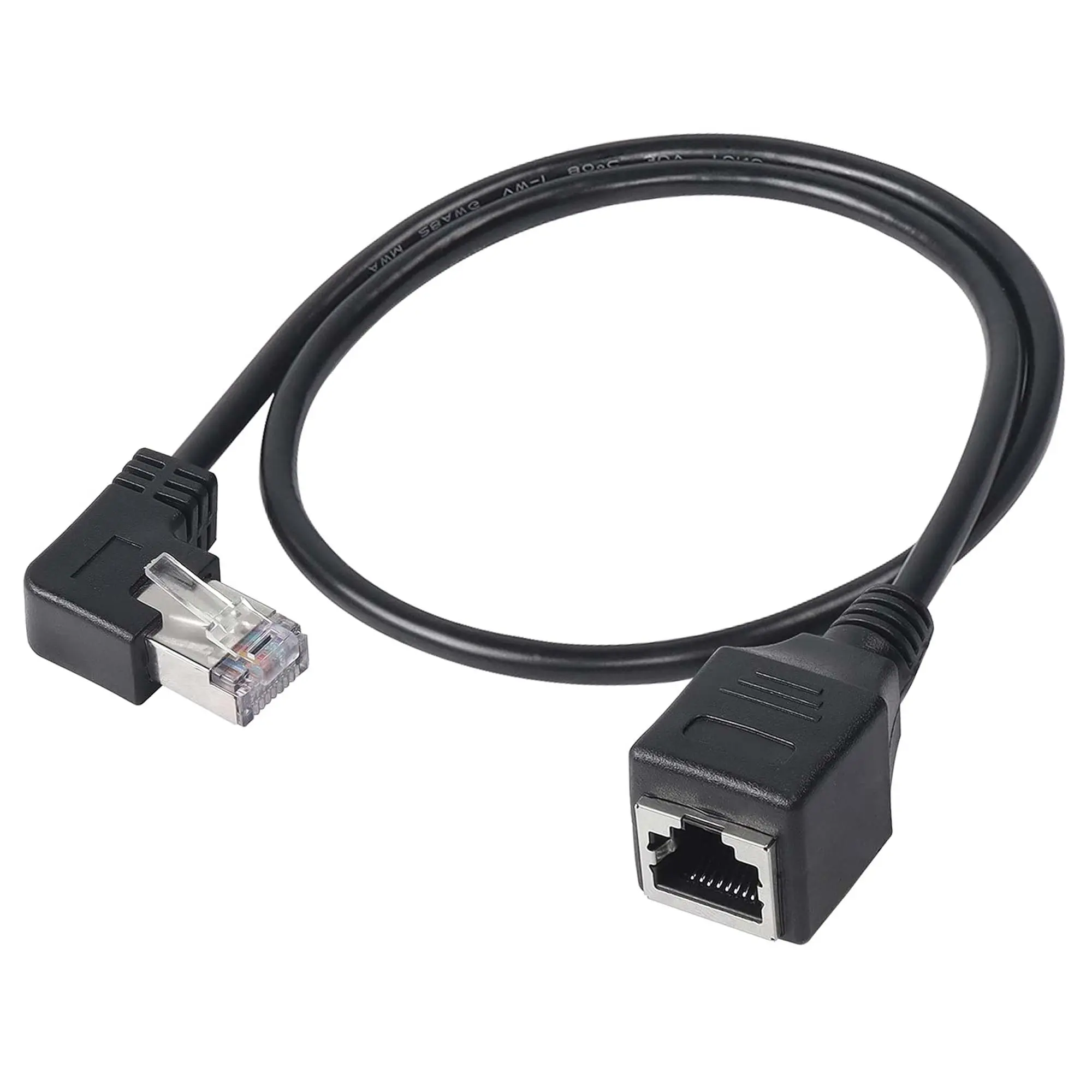 Drako Prolunga Gigabit Ethernet 90° - Nero 50cm