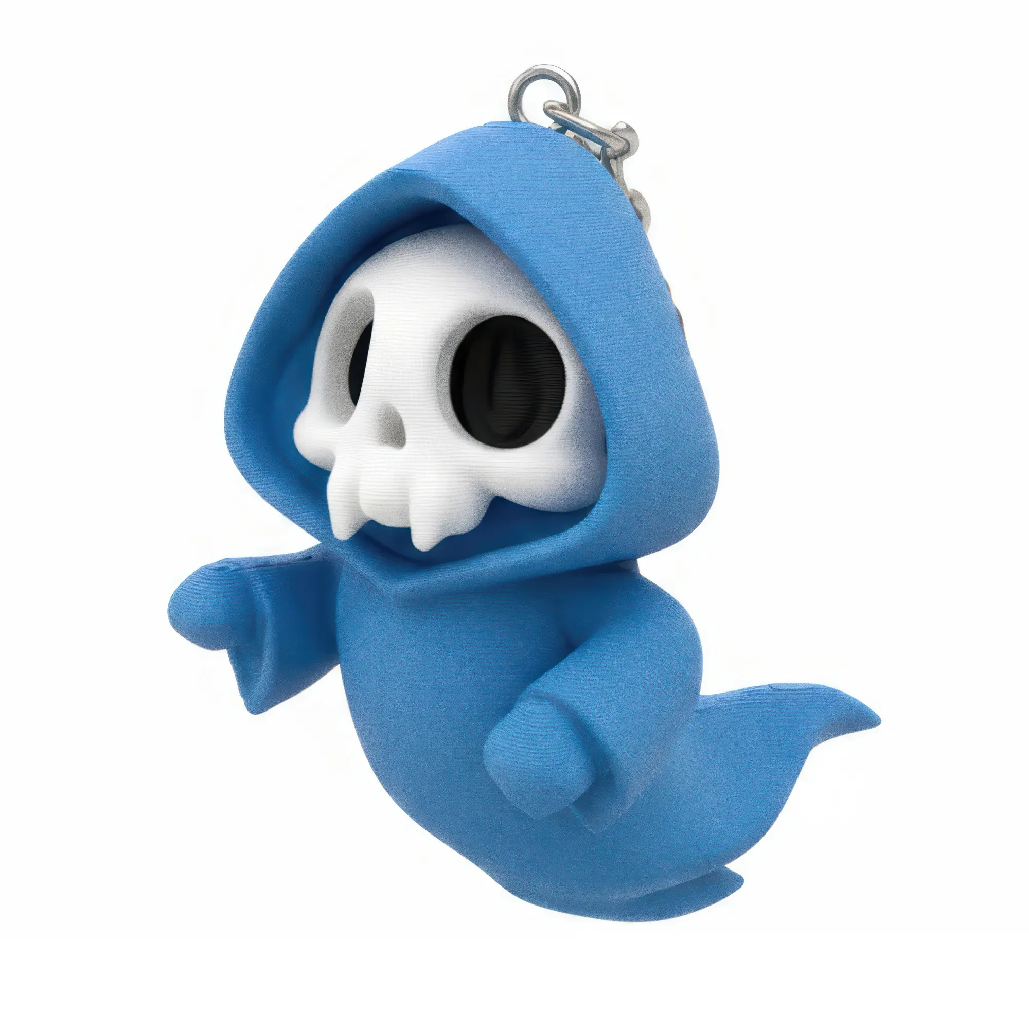 Ghost Skull Keychain Urban, Blu - Portachiavi 3D