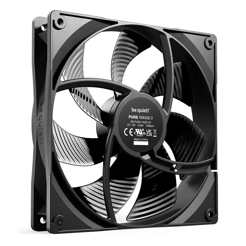 Be Quiet! Pure Wings 3 - Ventola 140mm - Nera - immagine 2