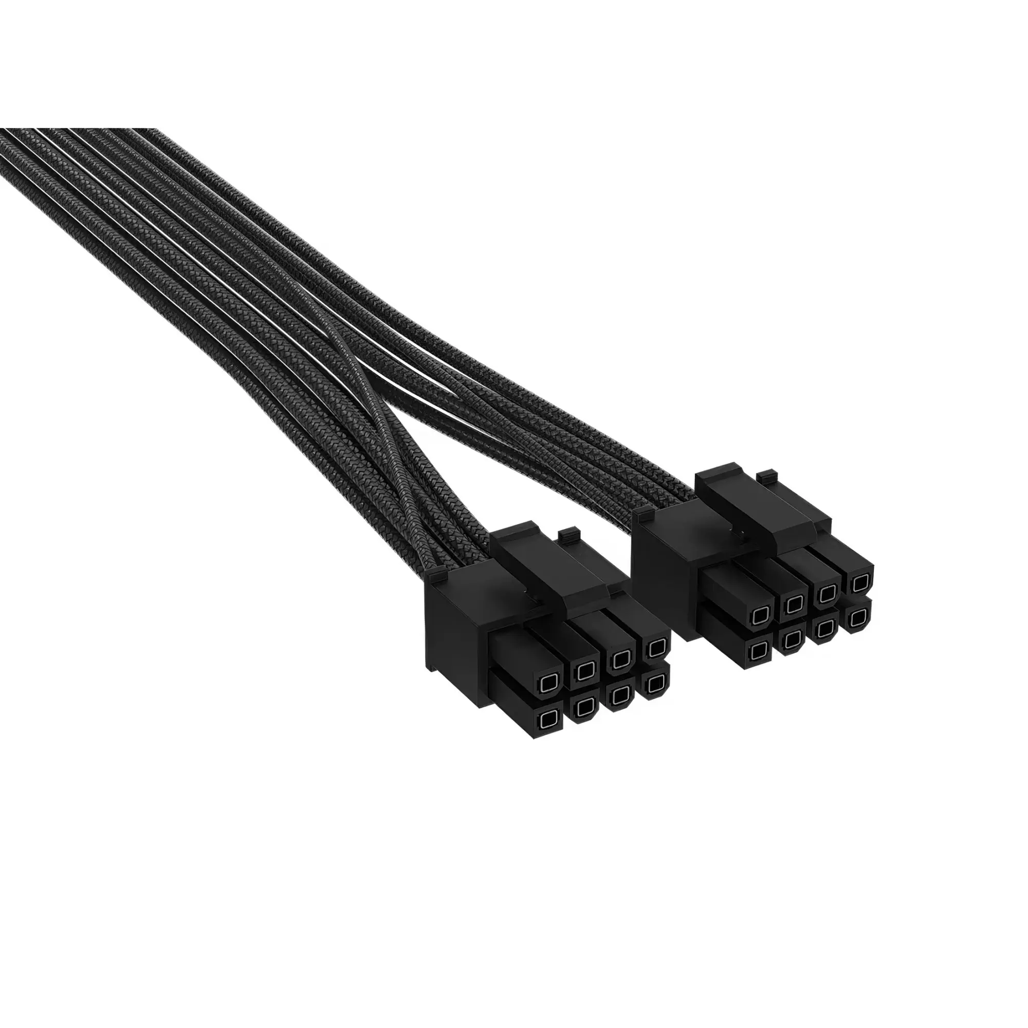 Premium Individually Sleeved, 2x 8-Pin to 12V-2x6 600W Cable, Type 5, Nero - immagine 3