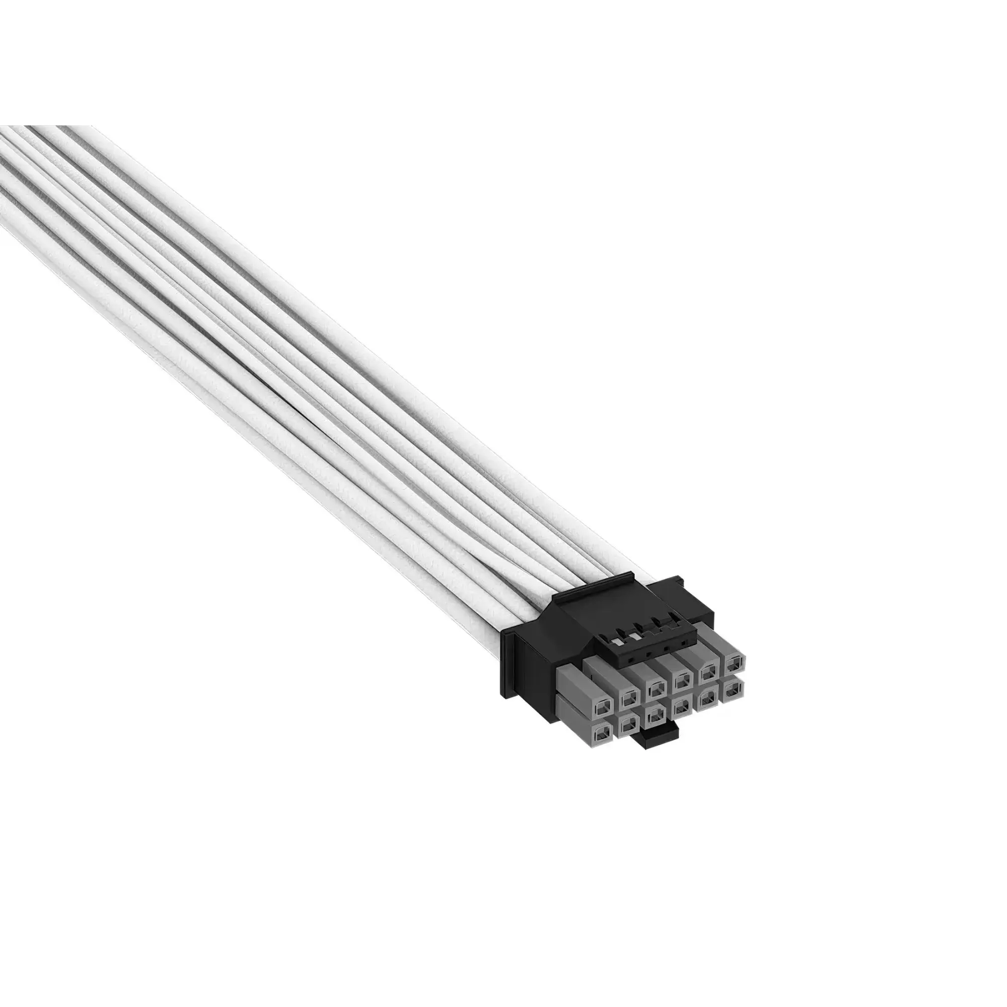 Premium Individually Sleeved, 12V-2x6 to 2x 8-pin (6+2 split) PCIe Cable, Bianco - immagine 3