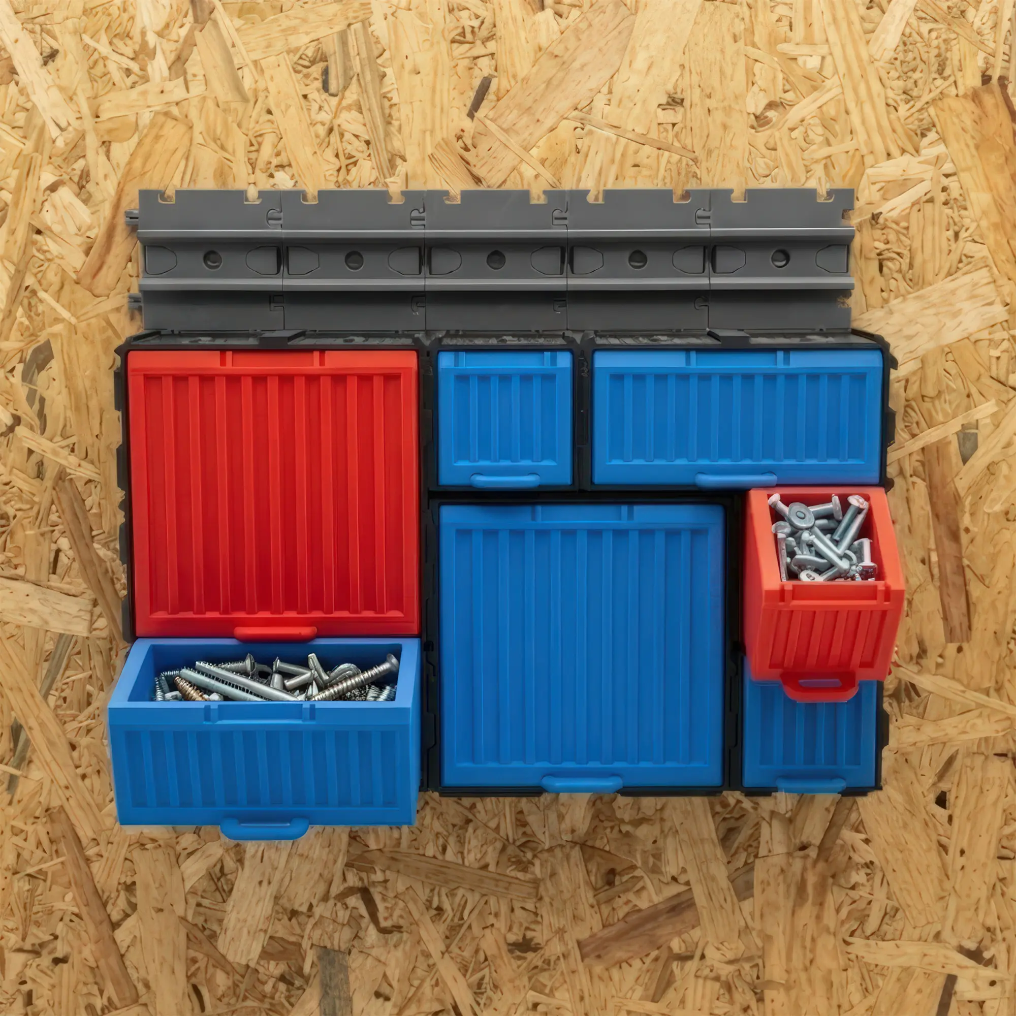 Cargo Containers 2x2 - Contenitore Modulare Grande - Rosso - immagine 7