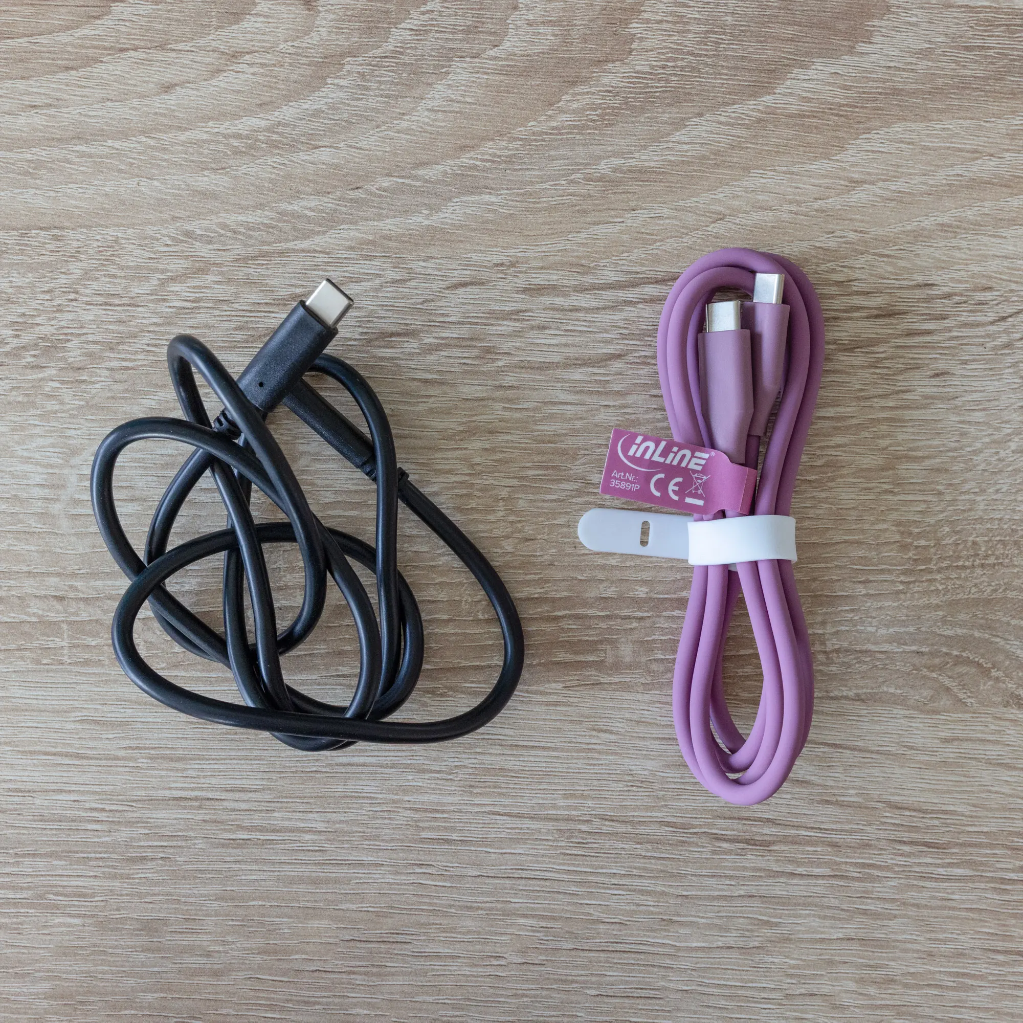 InLine Cavo USB-C 100W - Ricarica rapida PD USB 2.0, silicone flessibile, Berry/violet - 1m - immagine 4