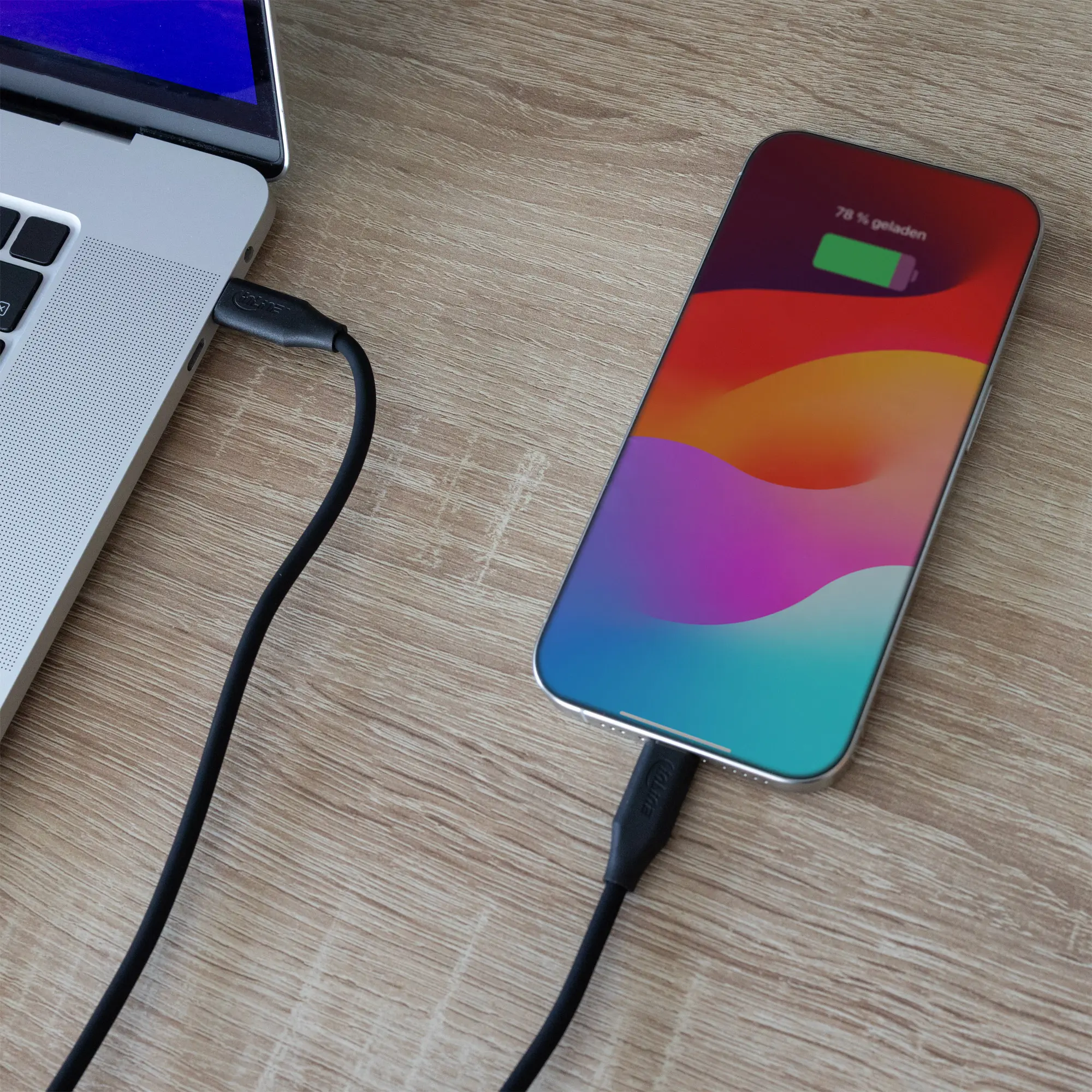 InLine Cavo USB-C 100W - Ricarica rapida PD USB 2.0, silicone flessibile, Black Cookie/nero - 1m - immagine 3