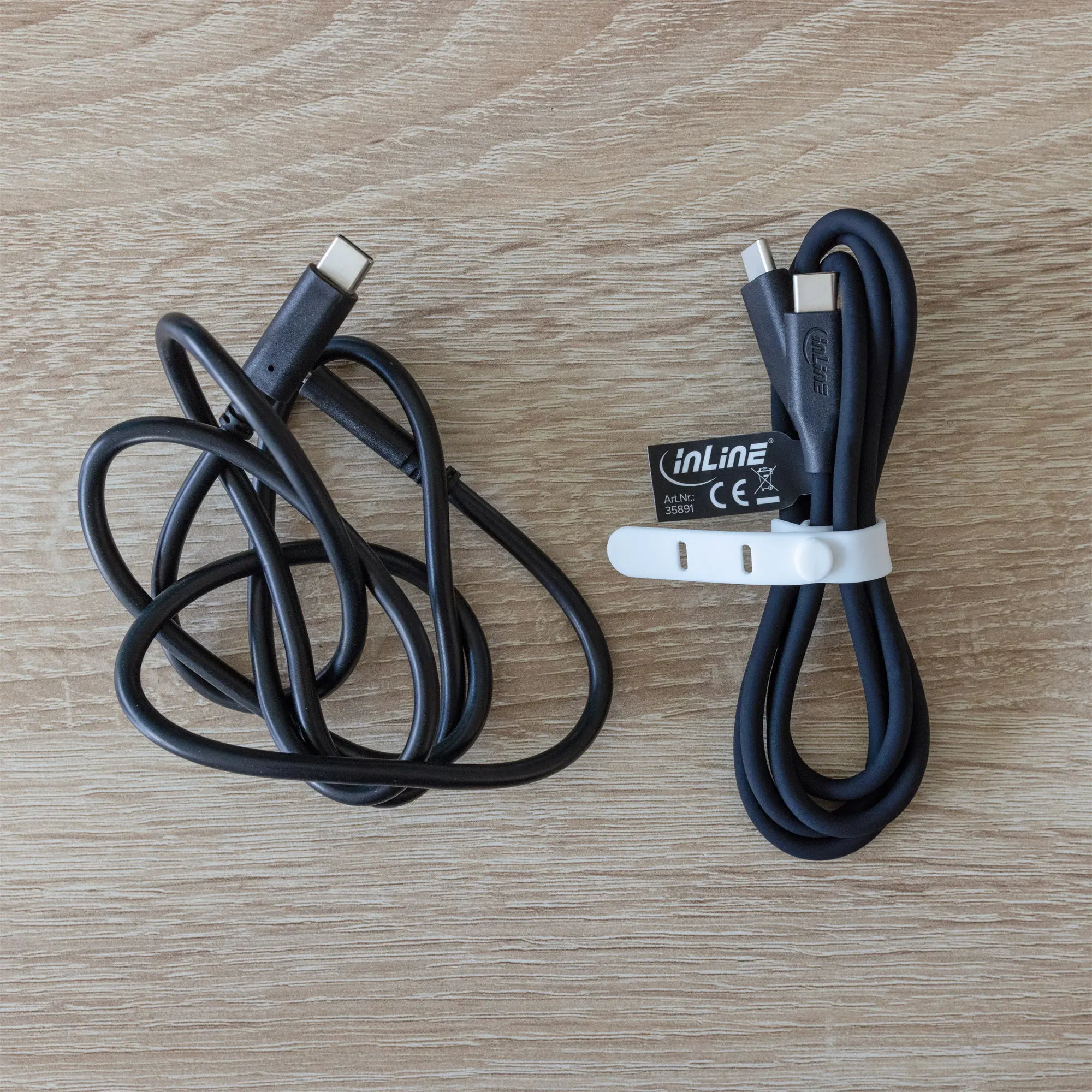 InLine Cavo USB-C 100W - Ricarica rapida PD USB 2.0, silicone flessibile, Black Cookie/nero - 1m - immagine 4