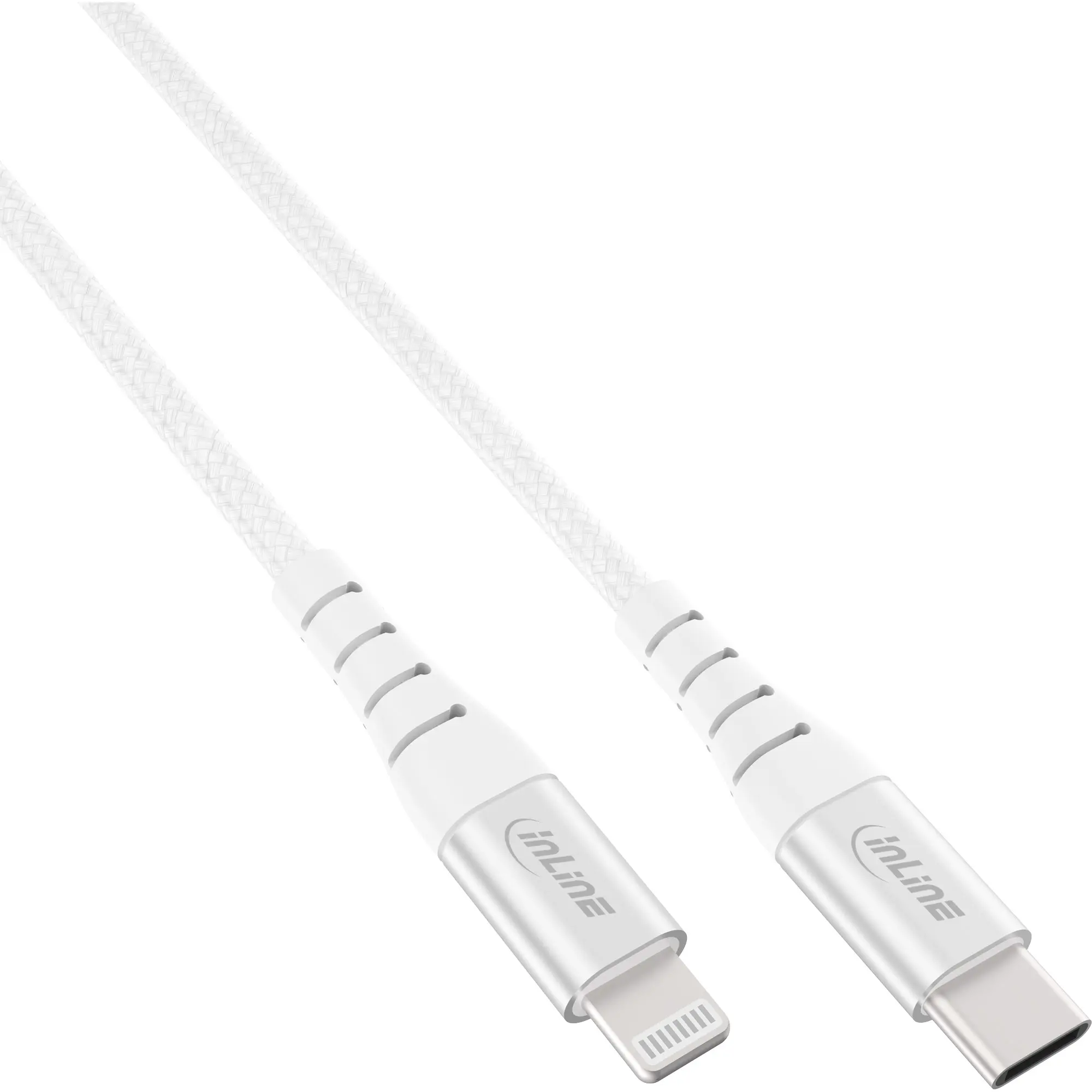 InLine USB-C Lightning Cavo MFi per iPhone, iPad e iPod - Silver/Alluminio, 1m