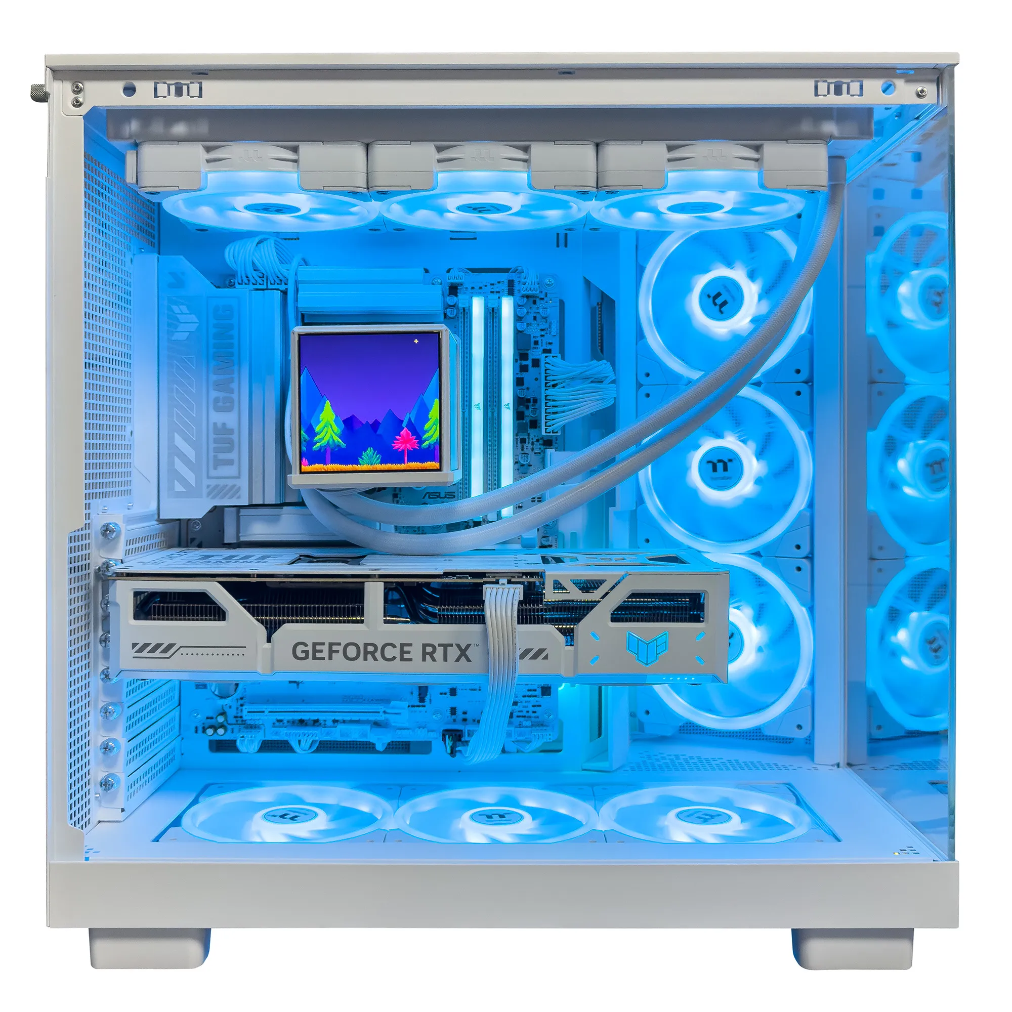 Drako Gaming Rig FROSTBITE - Ryzen 7 9700X, RTX 5070 Ti, 32GB Ram, Bianco - immagine 2
