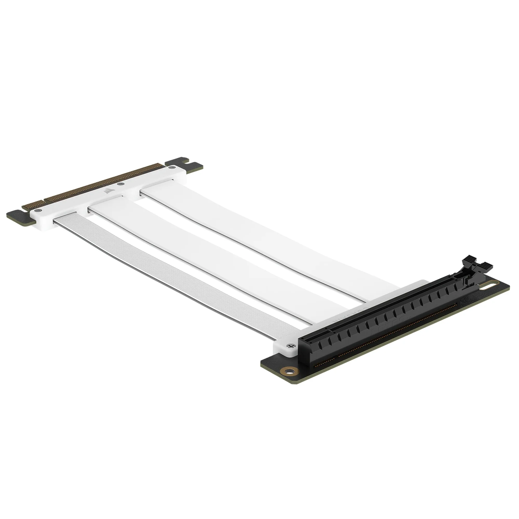 Corsair Premium PCIe 5.0 x16 Riser Cable 175mm - Bianco - immagine 2
