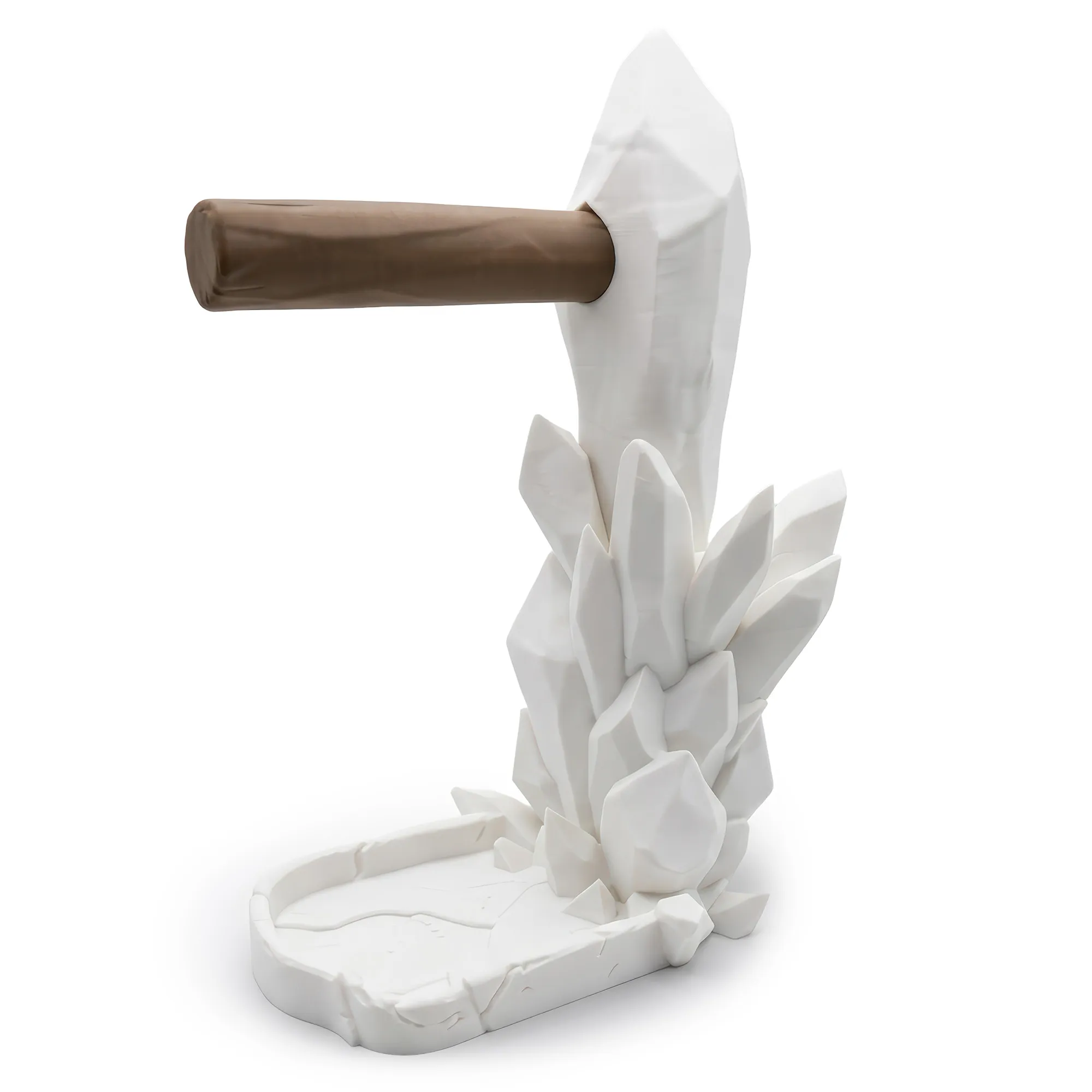 Crystal Headphone Stand - Porta Cuffie, Design Crystal, Vassoio Integrato - immagine 2