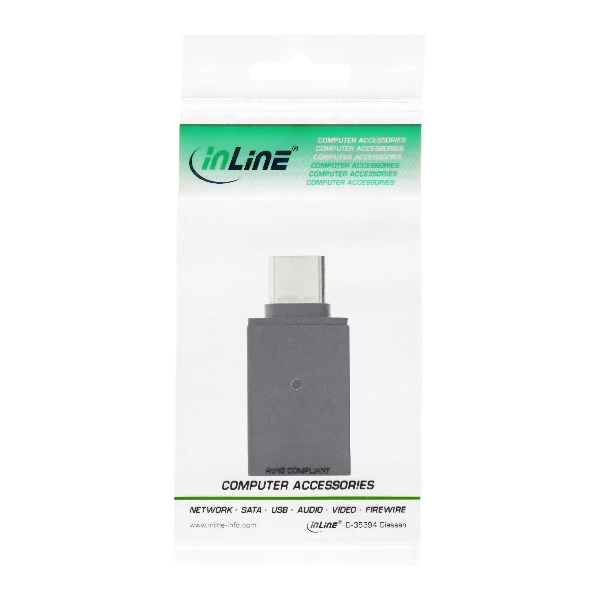 InLine Adattatore USB 3.2 Gen.2 - Spina USB-C a Presa USB-A, OTG, Power Delivery 3A - immagine 3