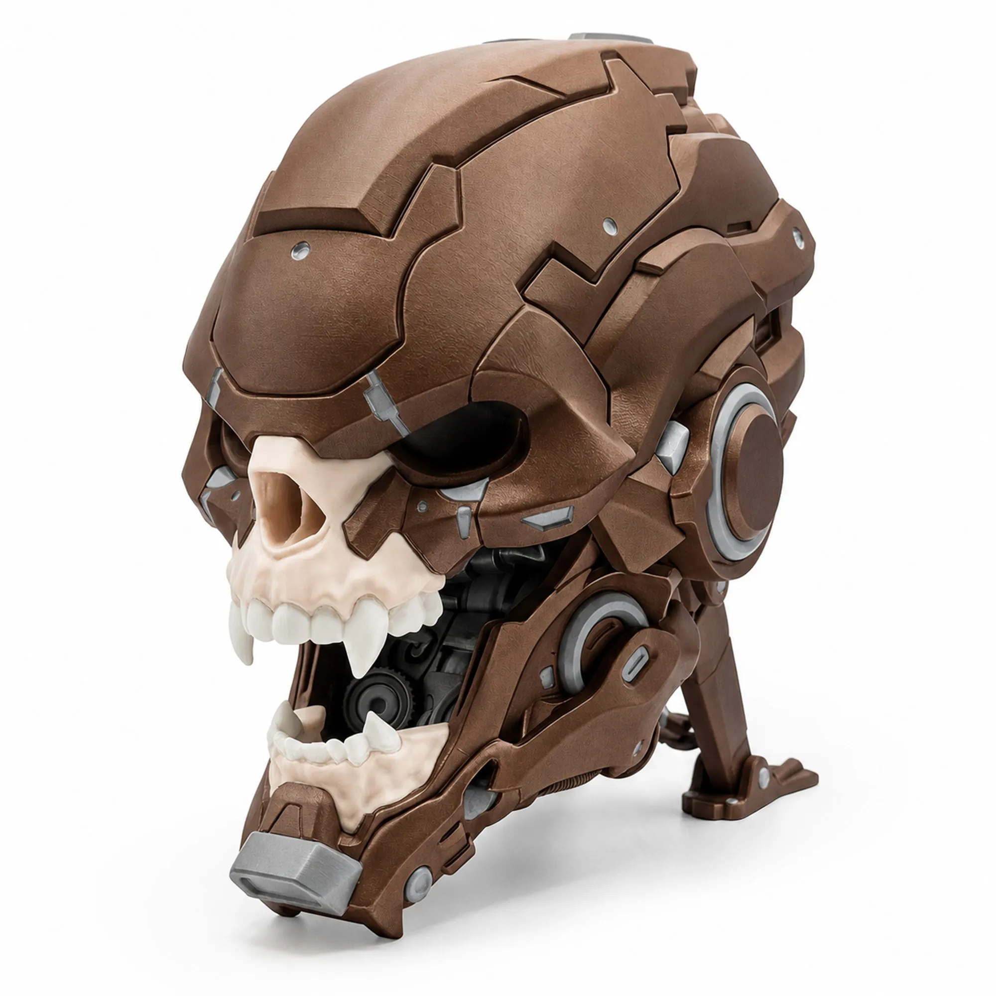 CyberSkull Apex - Stand Controller Cyberpunk con Gestione Cavi - Metallic Copper - immagine 2