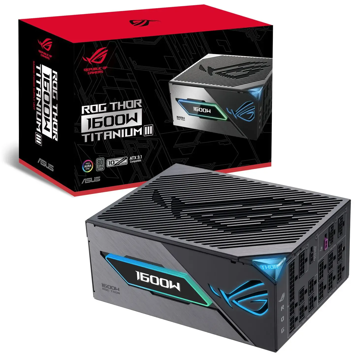 Asus ROG Thor 1600W Titanium III EVO – ATX 3.1, 80 Plus Titanium, PCIe 5.1, Equalizer incluso - immagine 7