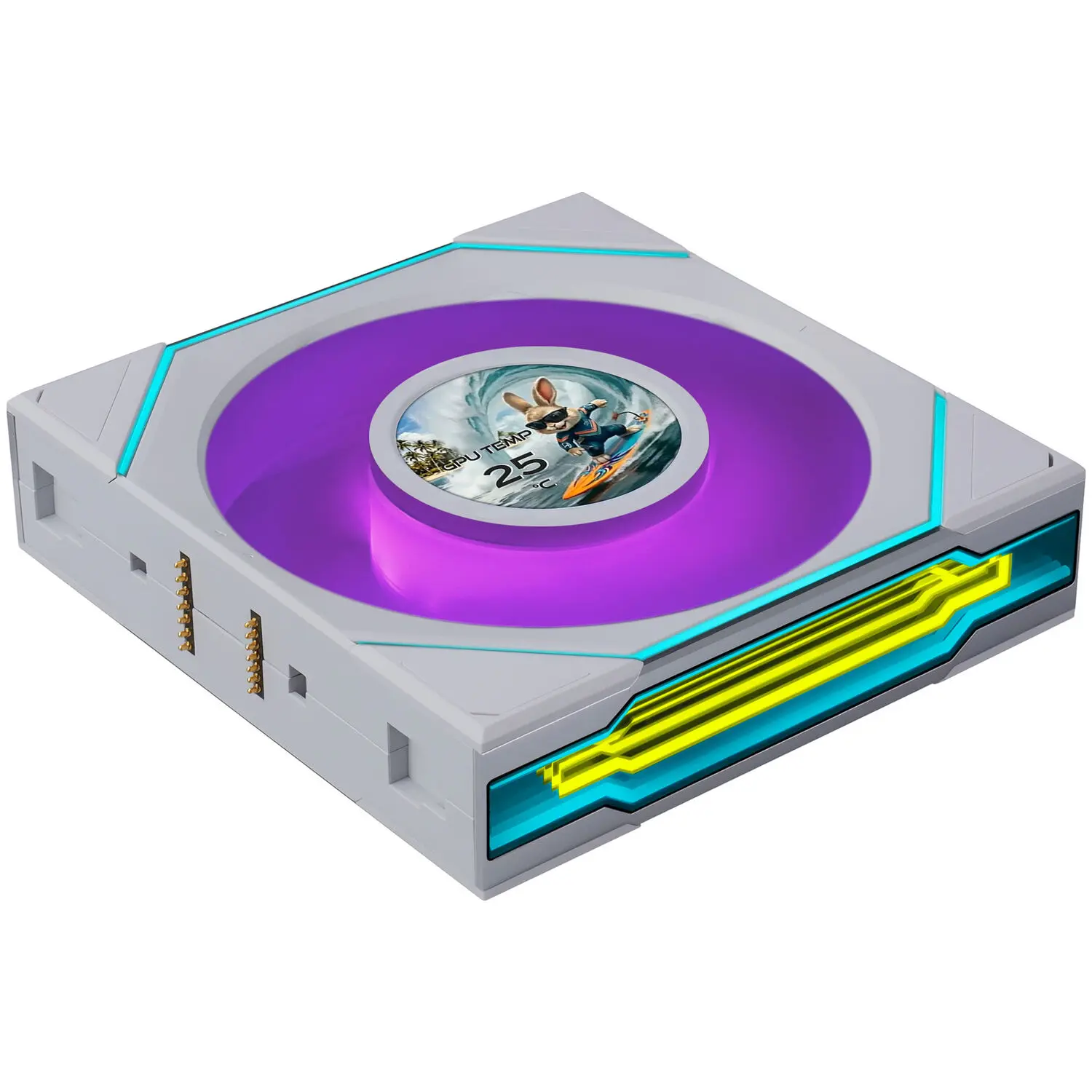Lian Li UNI FAN SL-INF LCD FLEX Wireless 120mm - ARGB, LCD e Reverse Blade - Bianco - immagine 3