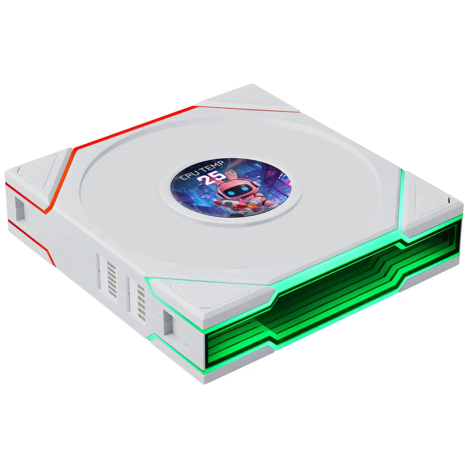 Lian Li UNI FAN TL LCD FLEX Wireless 120mm - ARGB, Display LCD 1.8" e Controllo Flessibile - Bianco