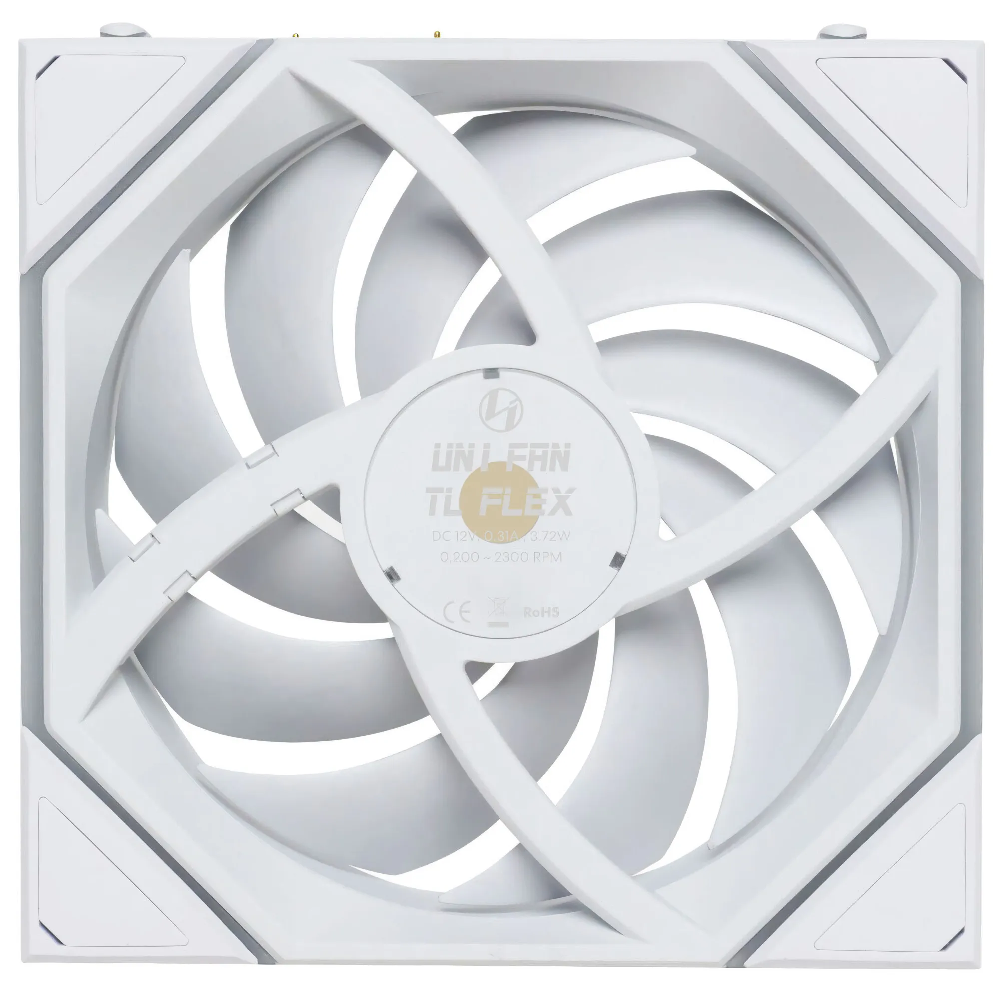 Lian Li UNI FAN TL FLEX Wireless Reverse 120mm ARGB - Ventola PWM con FLEX Receiver - Bianco - immagine 4