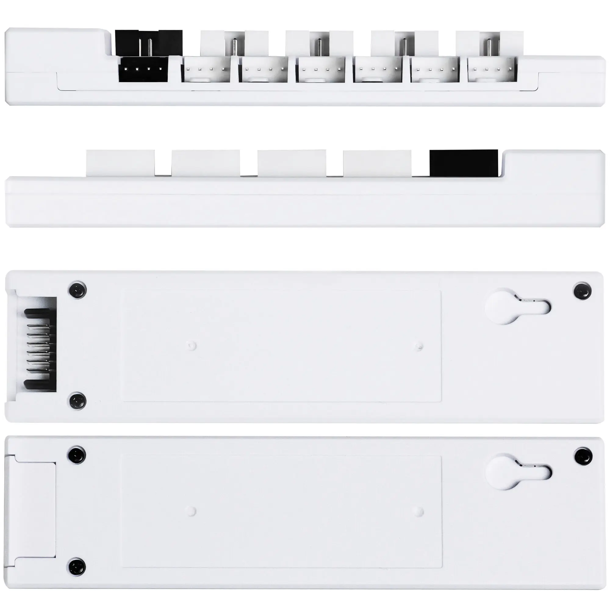Lian Li EDGE HUB - Hub Ventole e USB, 6x PWM e 4x USB 2.0 - Bianco - immagine 2