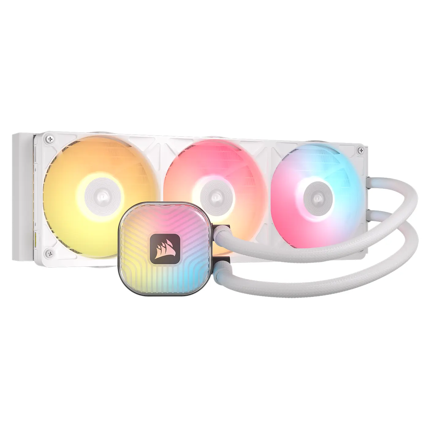 Corsair iCUE LINK TITAN II 360 RX RGB AIO, 360mm Radiator, Liquid CPU Cooler - Bianco