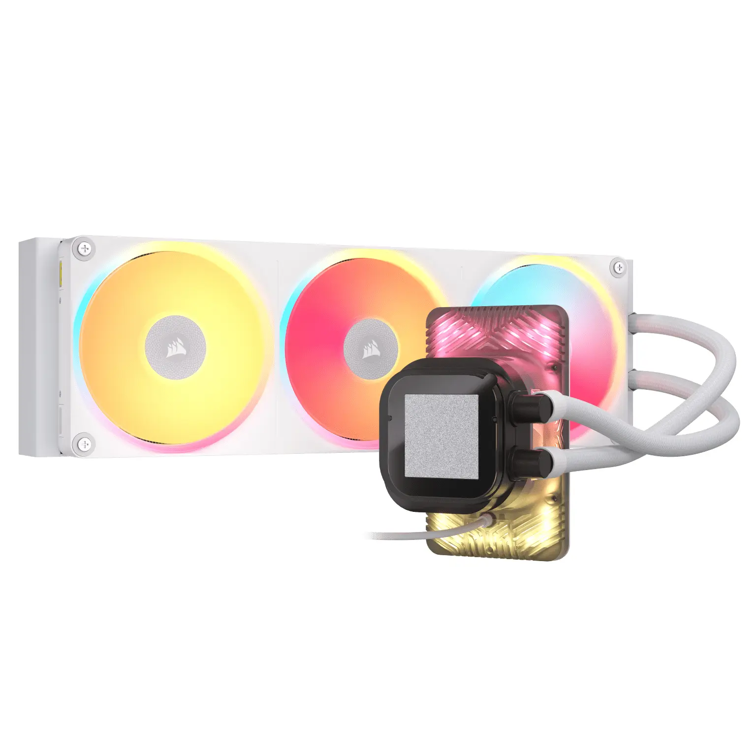 Corsair iCUE LINK TITAN II 360 Ultra LX LCD AIO, 360mm Radiator, Liquid CPU Cooler - Bianco - immagine 2