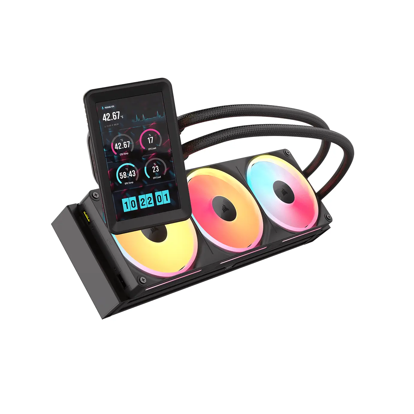Corsair iCUE LINK TITAN II 360 Ultra LX LCD AIO, 360mm Radiator, Liquid CPU Cooler - immagine 2