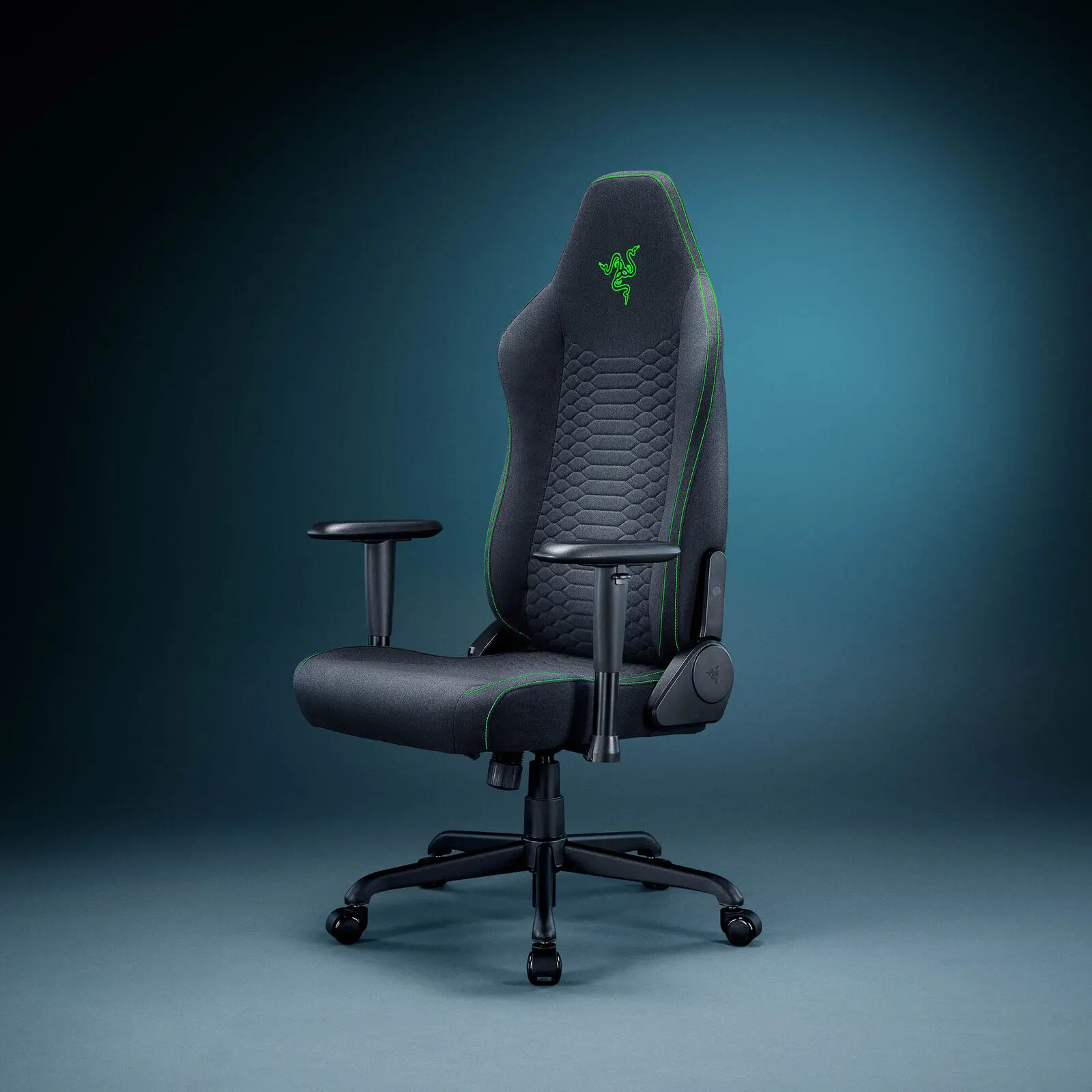Razer Iskur V2 X - Sedia Gaming in Tessuto con Supporto Lombare Integrato e Schienale Reclinabile 152° - Nero - immagine 7