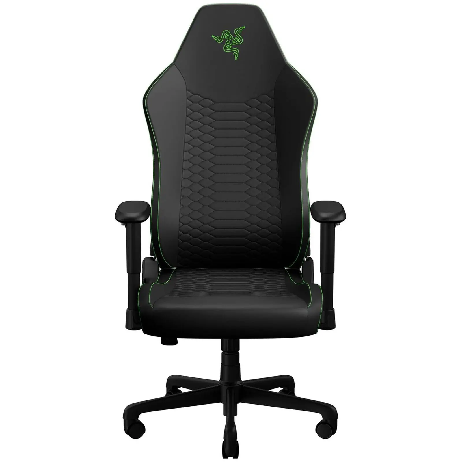 Razer Iskur V2 X NewGen - Sedia Gaming Ergonomica con Lordosi Integrata, Braccioli 2D e Schienale Reclinabile 152° - Nero/Verde - immagine 2
