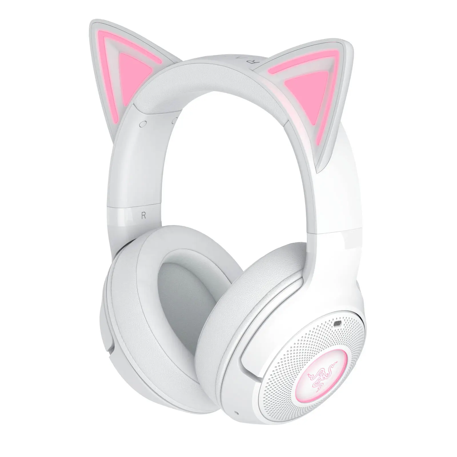 Razer Kraken Kitty V2 BT - Cuffie Gaming Wireless Bluetooth 5.2 con Driver TriForce 40mm e Chroma RGB - Bianco