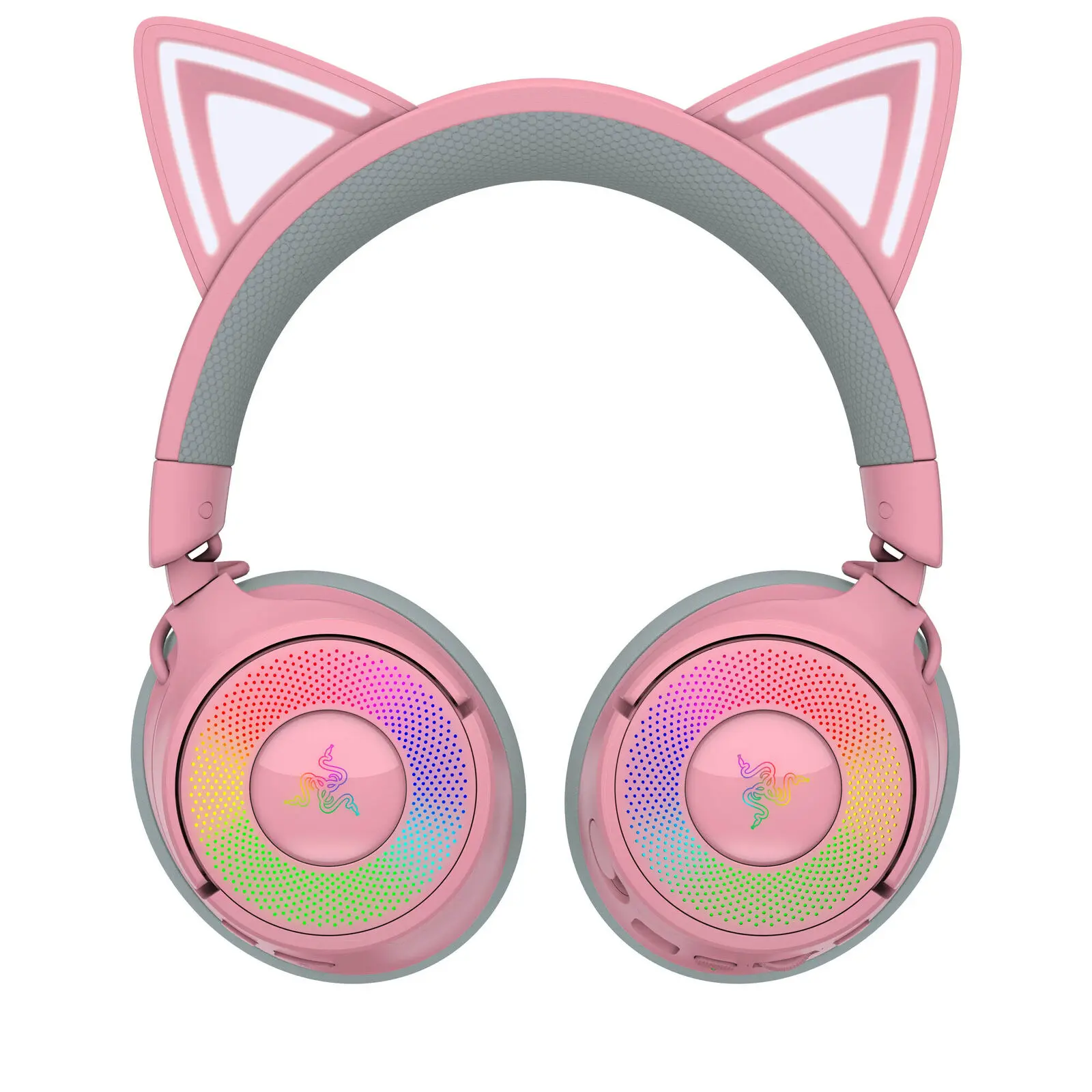 Razer Kraken Kitty V3 Pro - Cuffie Gaming Wireless con Tripla Connettività 2.4GHz/Bluetooth/USB, Driver 40mm e Chroma RGB - Quartz - immagine 5
