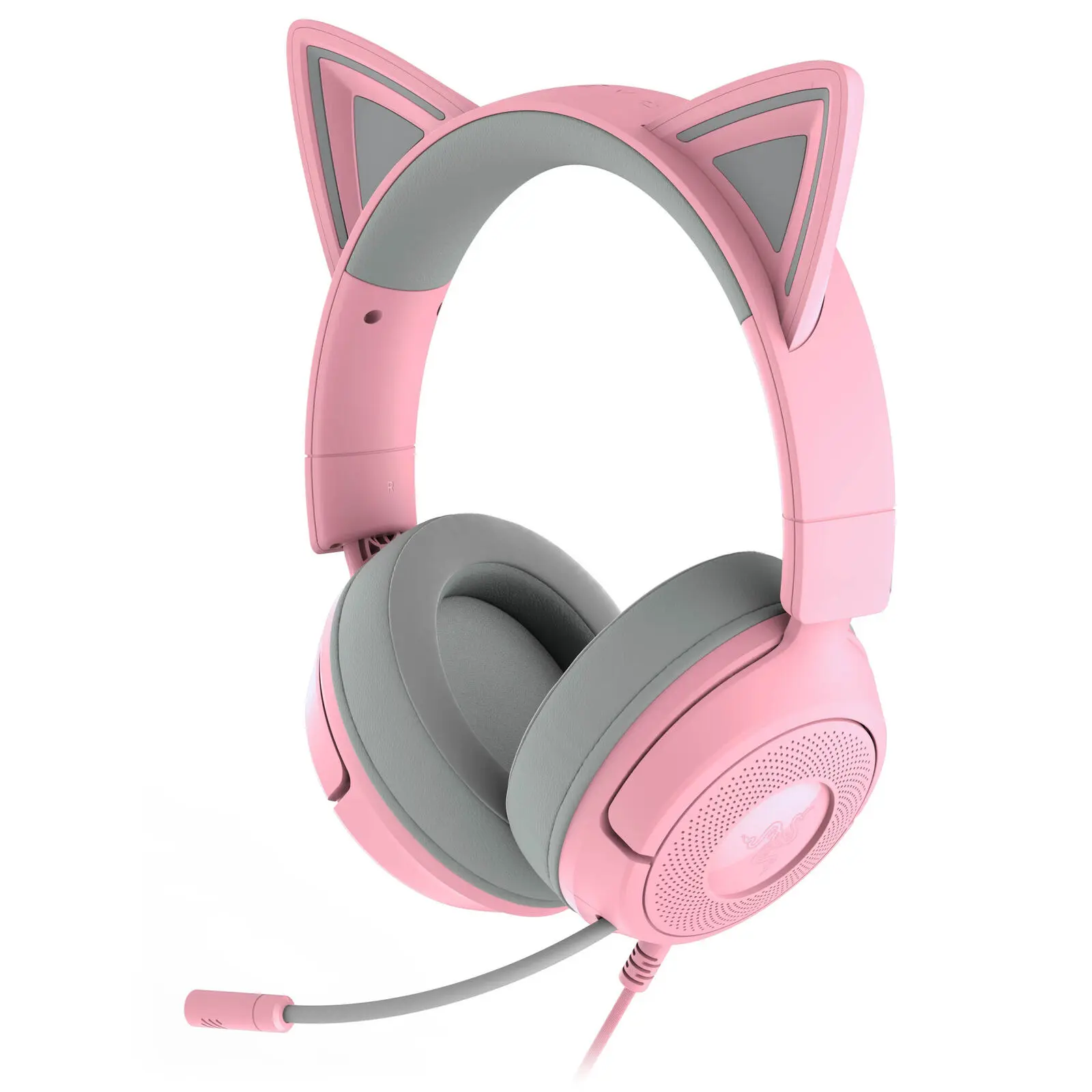 Razer Kraken Kitty V3 X - Cuffie Gaming 3.5mm con Surround 7.1, Driver TriForce 40mm e Microfono - Quartz