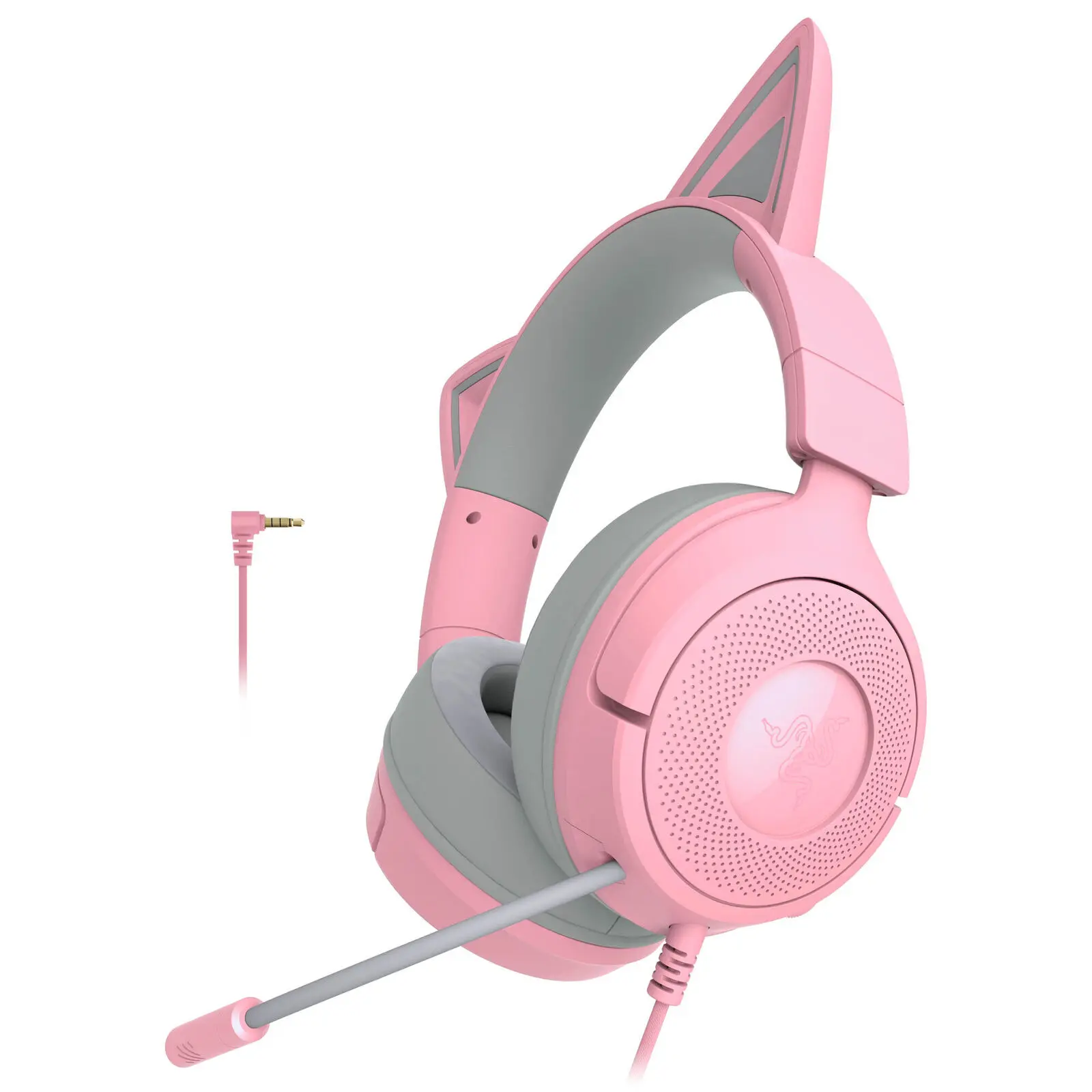Razer Kraken Kitty V3 X - Cuffie Gaming 3.5mm con Surround 7.1, Driver TriForce 40mm e Microfono - Quartz - immagine 2