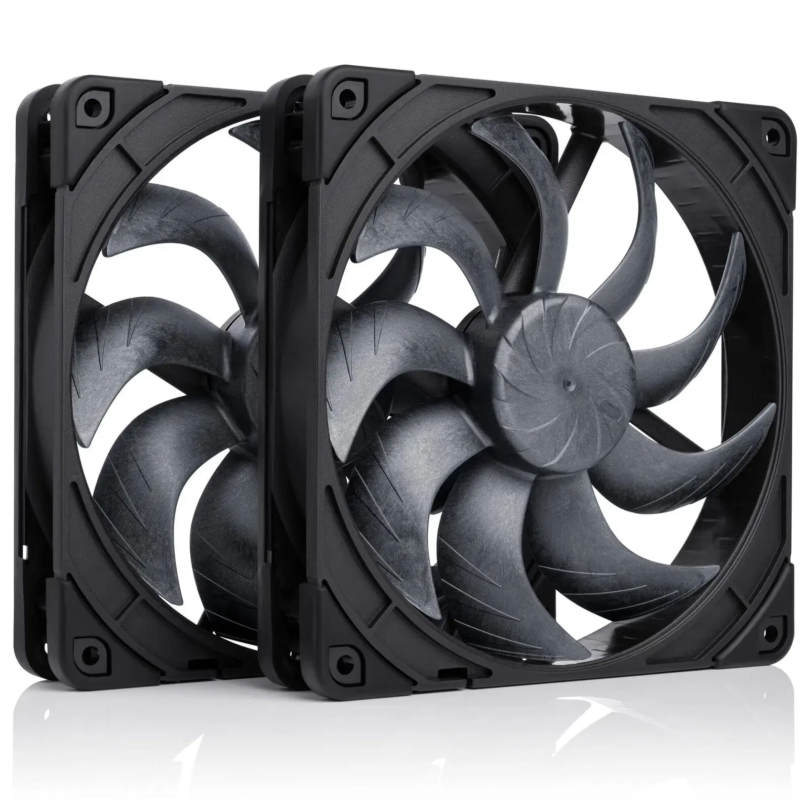 Noctua NF-A14x25 G2 PWM Sx2-PP chromax.black Ventole PWM - 2x 140mm, Nero
