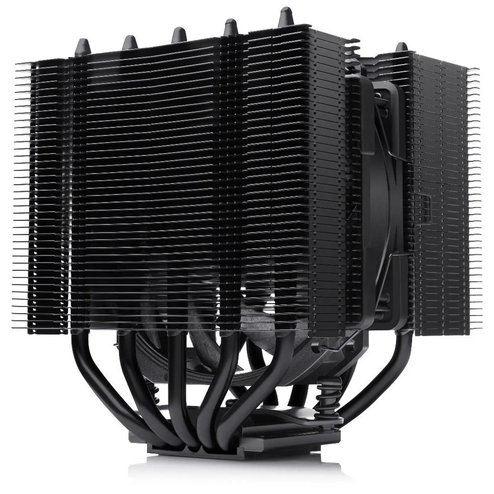 Noctua NH-D12L chromax.black - Dissipatore ad Aria per CPU Dual Tower con Ventola 120mm PWM NF-A12x25r - Nero