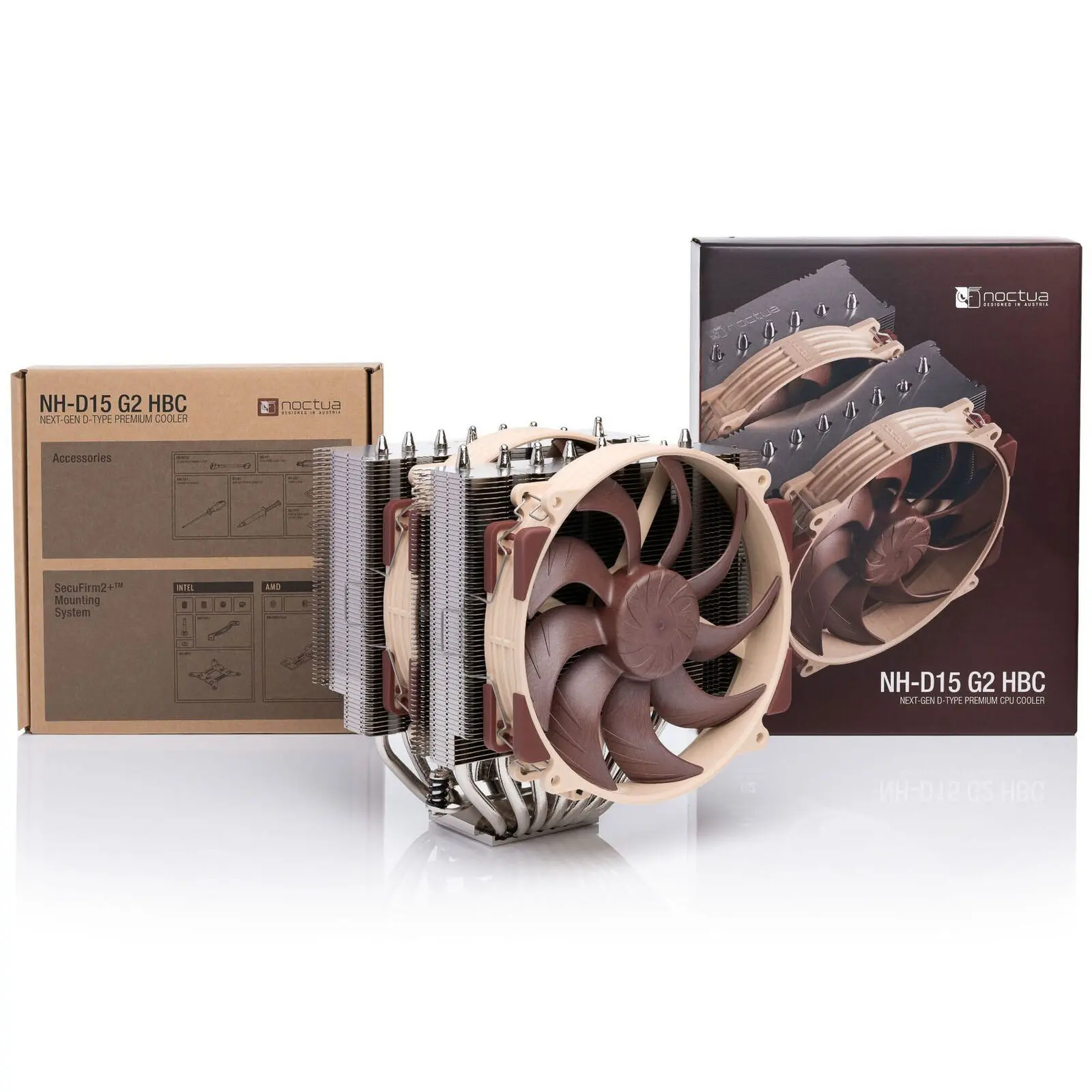 Noctua NH-D15 G2 HBC - Dissipatore ad Aria per CPU Dual Tower con 8 Heatpipe e 2 Ventole 140mm PWM - Beige - immagine 6