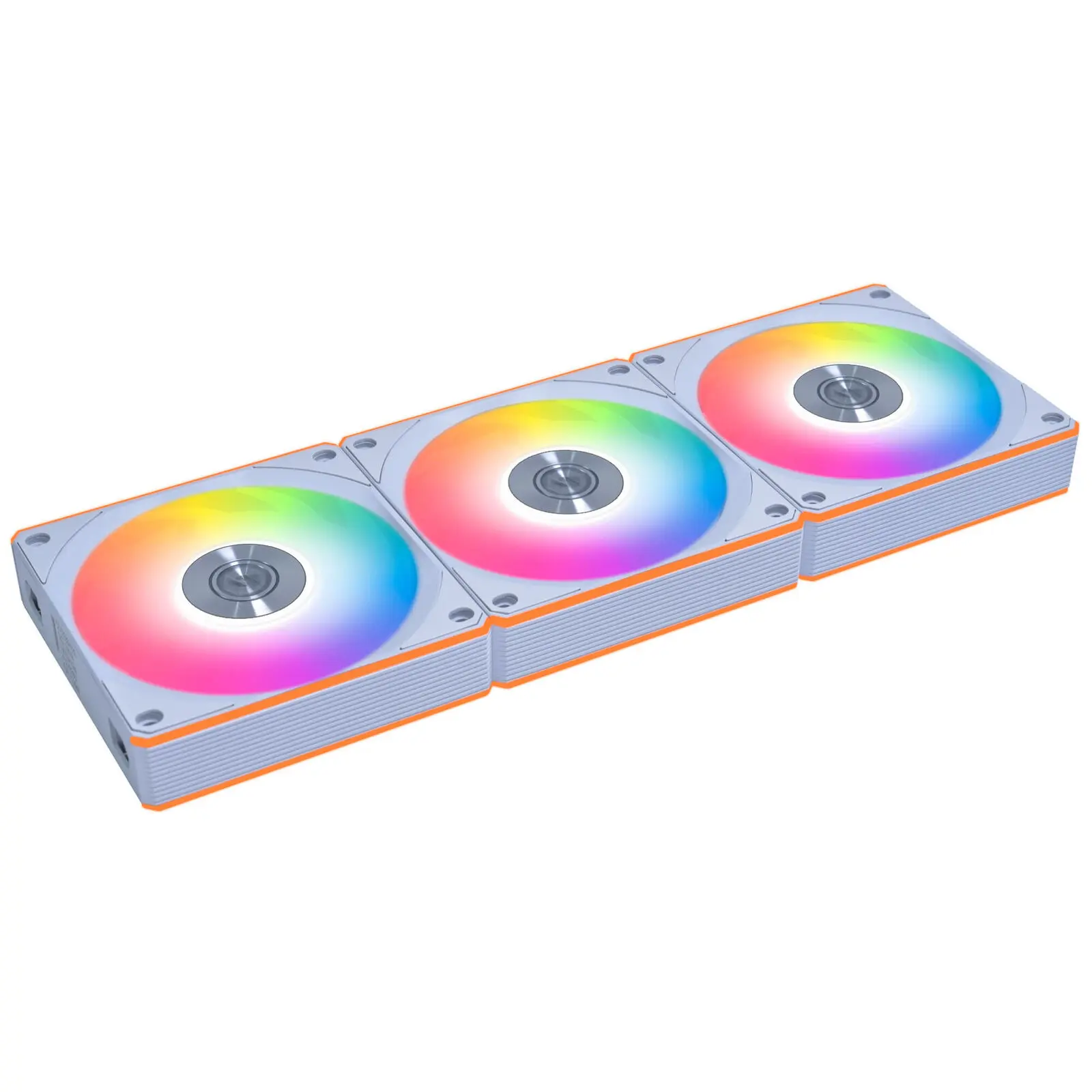 Lian Li UNI FAN CL FLEX Wireless ARGB Reverse Blade 120mm - Kit 3 Ventole con Controller - Bianco