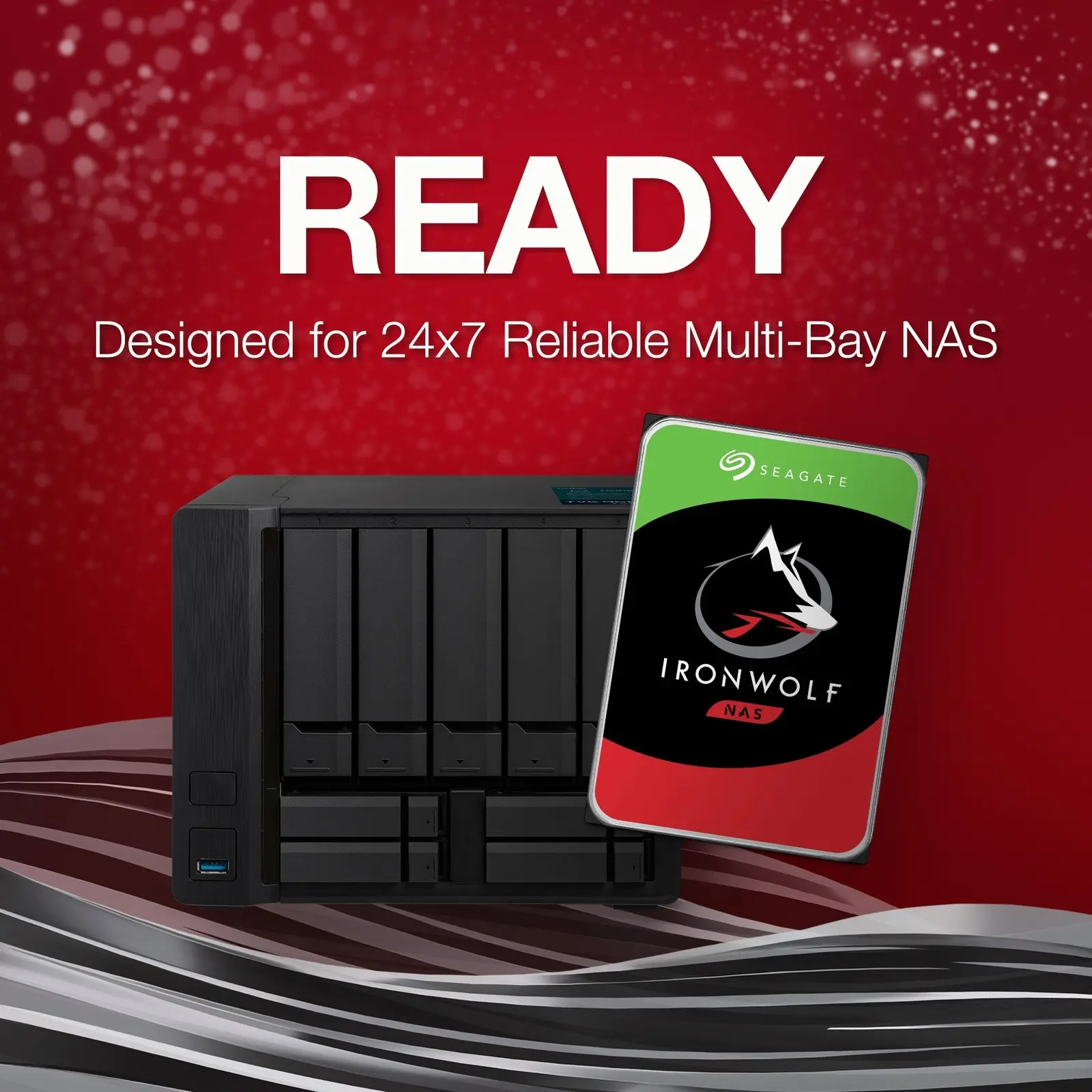 Seagate IronWolf NAS CMR, Hard Disk SATA 6 Gb/s 3,5" 5400 rpm - 4 TB - immagine 3