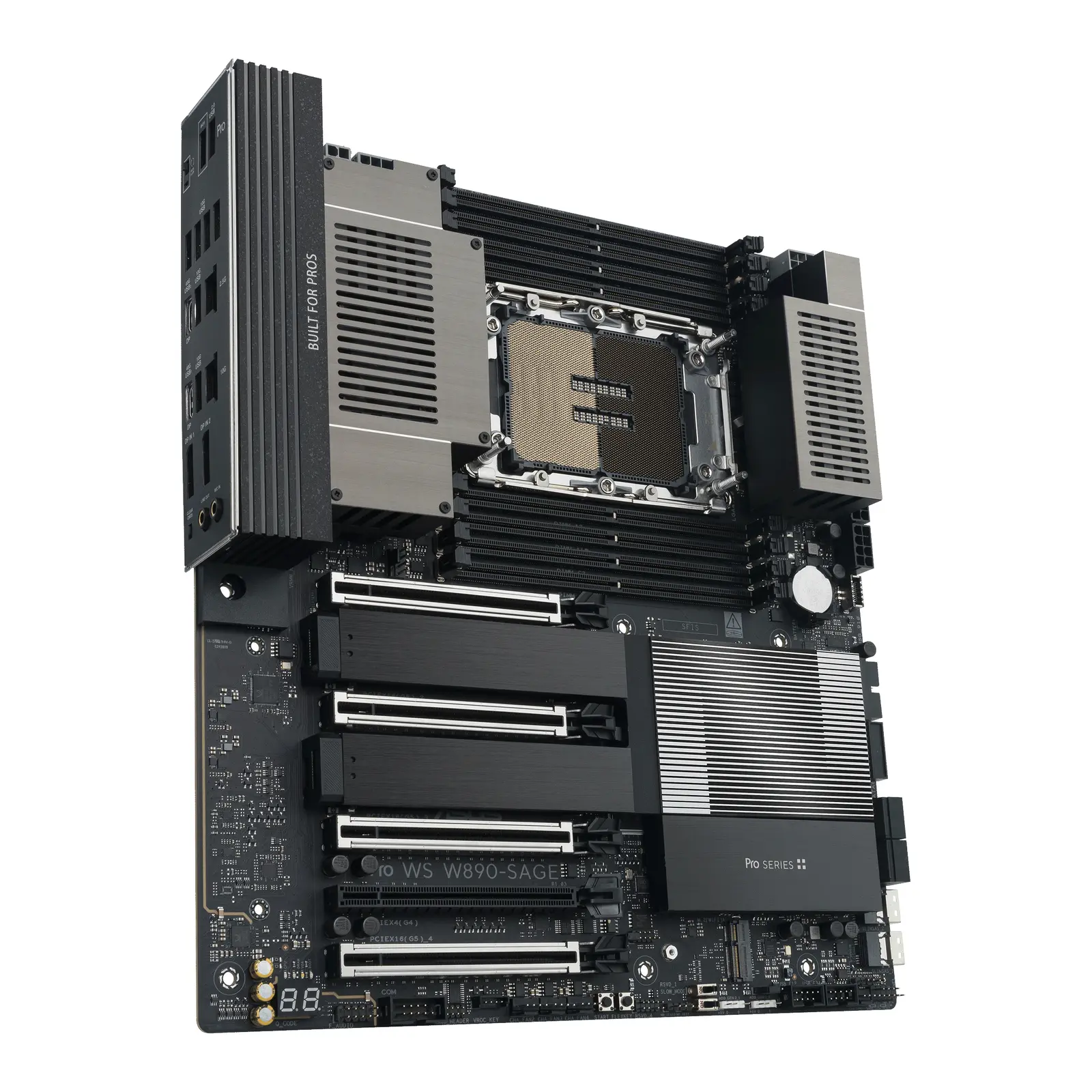 Asus Pro WS W890-SAGE - Scheda Madre CEB Socket LGA 4710-2, DDR5 ECC RDIMM, PCIe 5.0 - immagine 5
