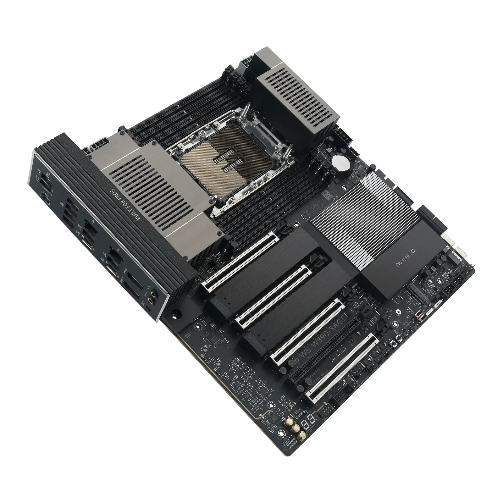 Asus Pro WS W890-SAGE - Scheda Madre CEB Socket LGA 4710-2, DDR5 ECC RDIMM, PCIe 5.0 - immagine 7
