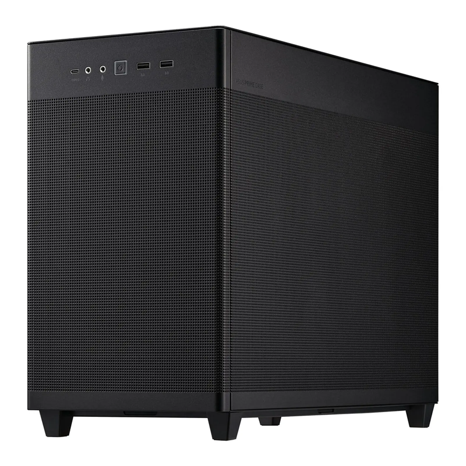 Asus Prime AP201 TG, Micro-ATX, Vetro Temperato - Nero - immagine 3