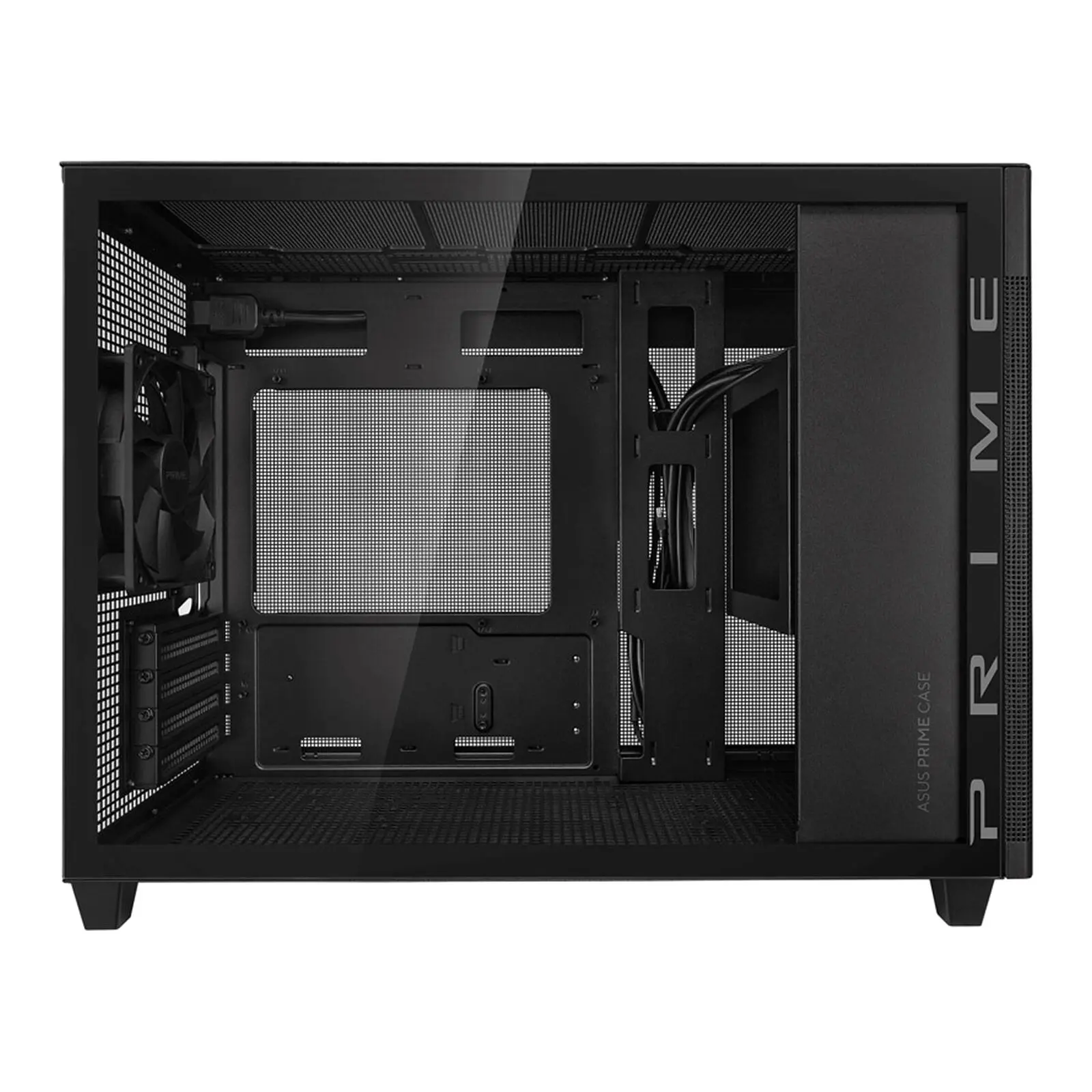 Asus Prime AP201 TG, Micro-ATX, Vetro Temperato - Nero - immagine 6