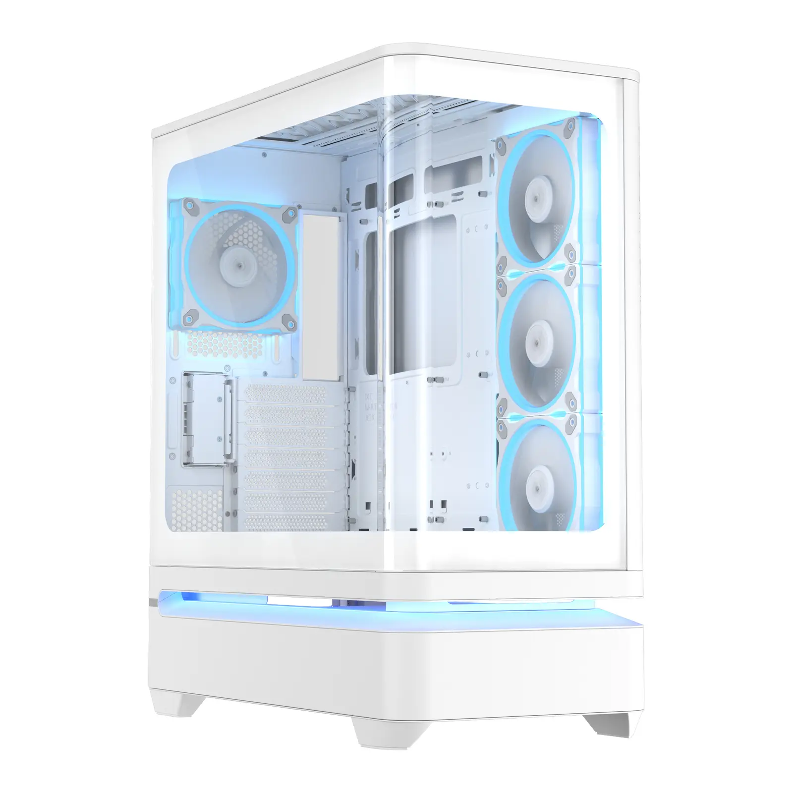 Asus Prime AP304 TG ARGB, Midi-Tower, ATX, Vetro Temperato, 4 Ventole ARGB - Bianco