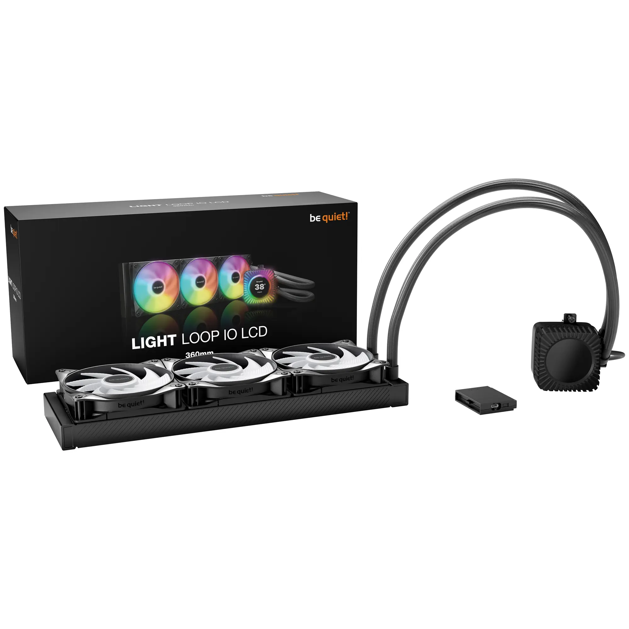 be quiet! Light Loop IO LCD AIO, 360mm - Nero - immagine 2