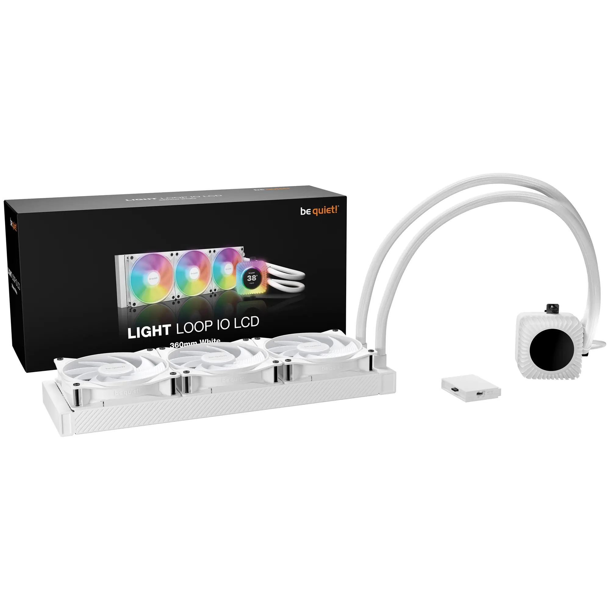 be quiet! Light Loop IO LCD AIO, 360mm - Bianco - immagine 2