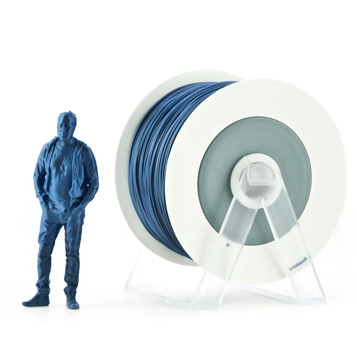 EUMakers Filamento in PLA 2,85 mm - Azzurro Metallizzato