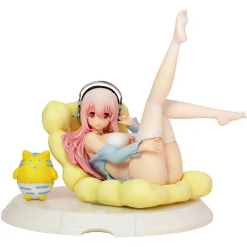 Super Sonico PVC Figure: Bikini & Sofa Version