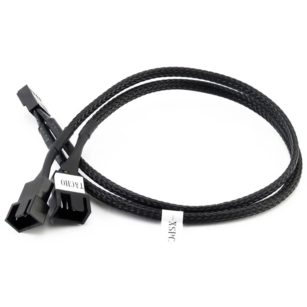 XSPC Cable Splitter Y 2x 4-Pin Fan PWM - 30cm - immagine 2