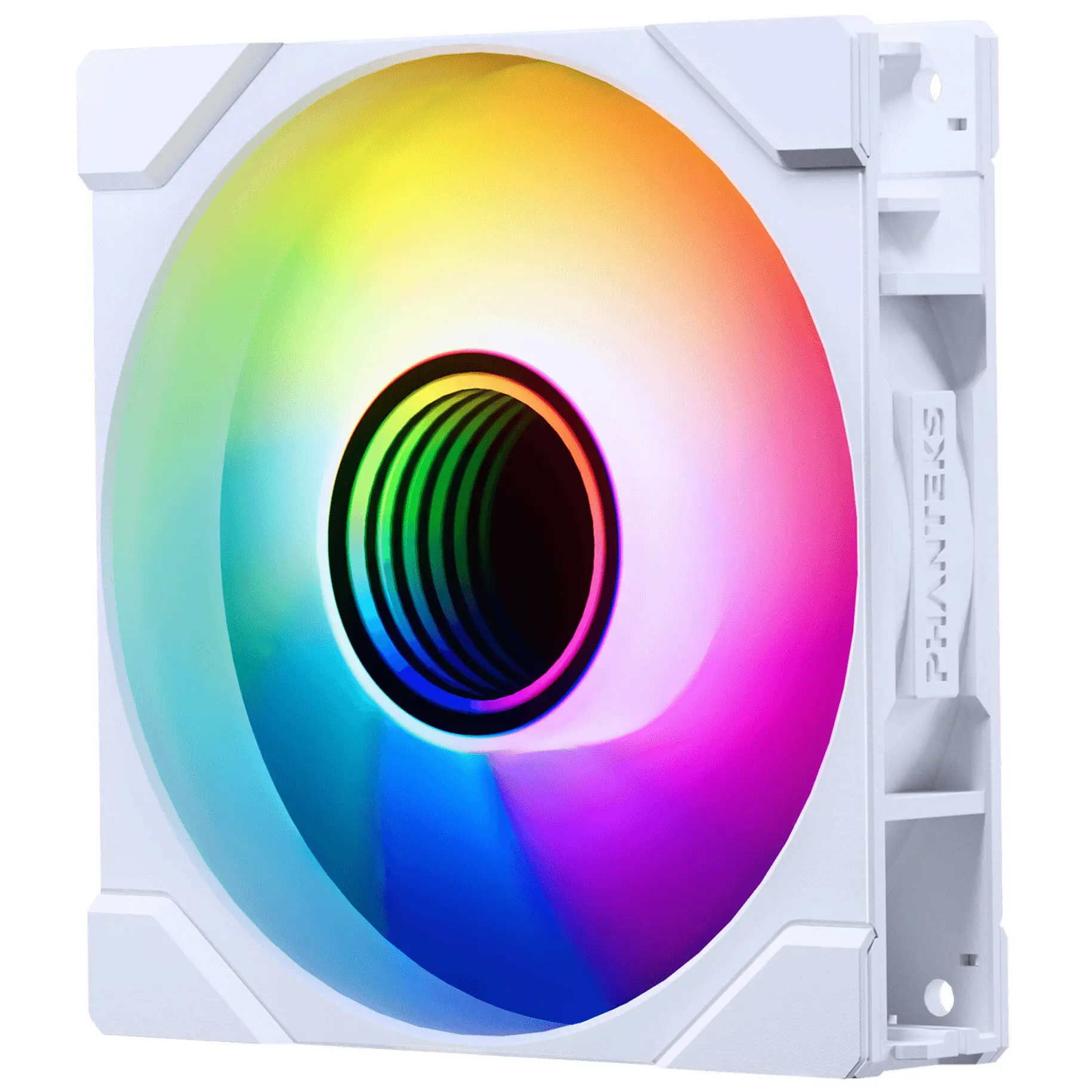 Phanteks M25 Gen2 PWM D-RGB Reverse, 120mm Triple Fan Kit - Bianco - immagine 4